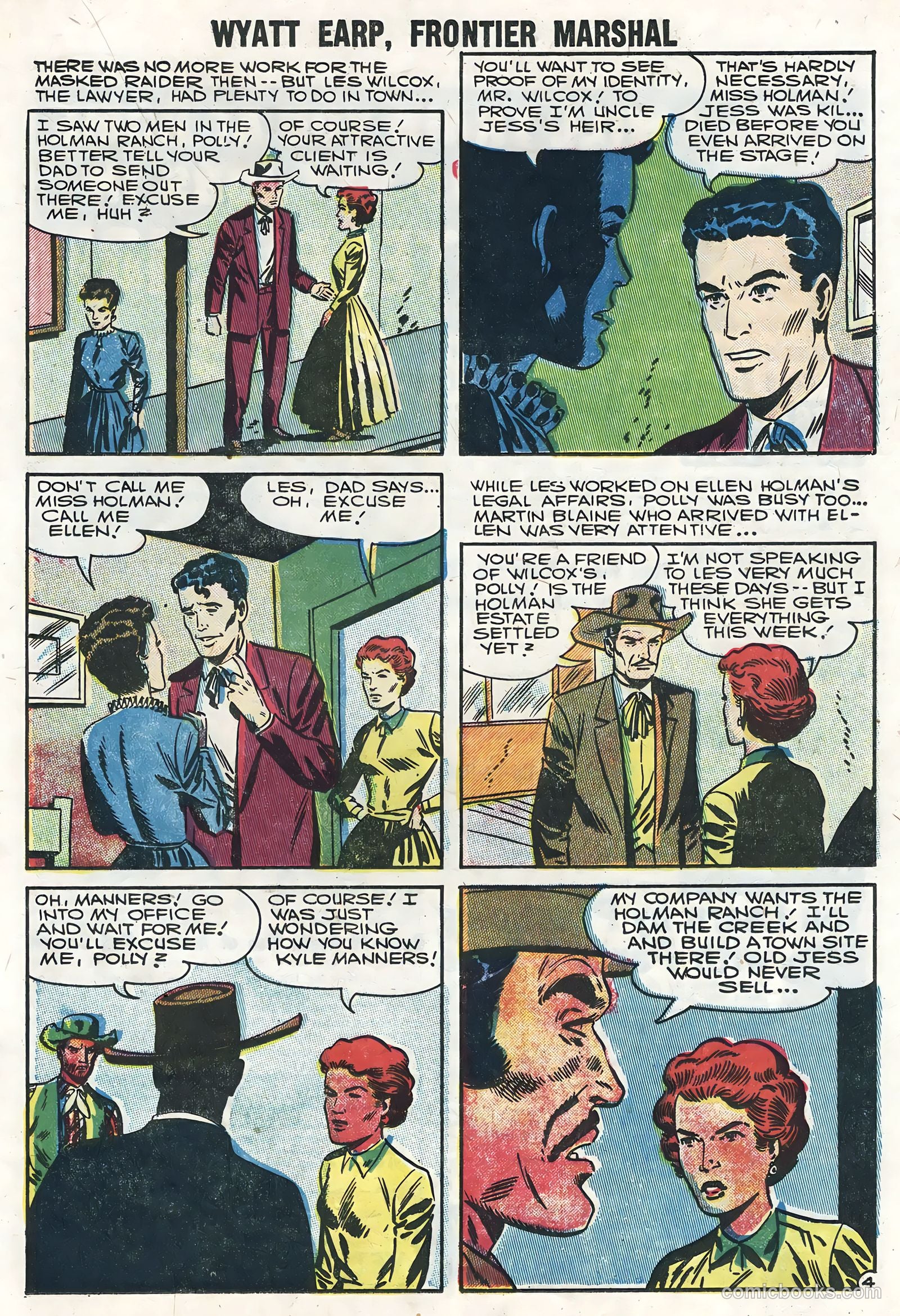 Wyatt Earp, Frontier Marshal #15 (1957) — page 21 of 36