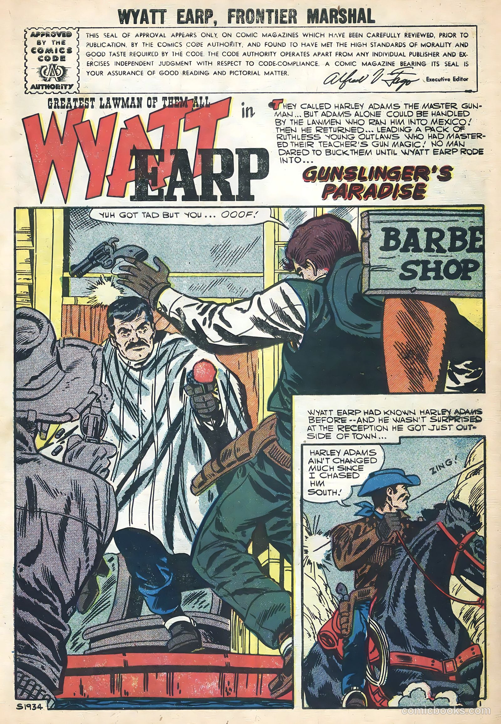 Wyatt Earp, Frontier Marshal #17 (1957, Charlton) — page 3 of 24