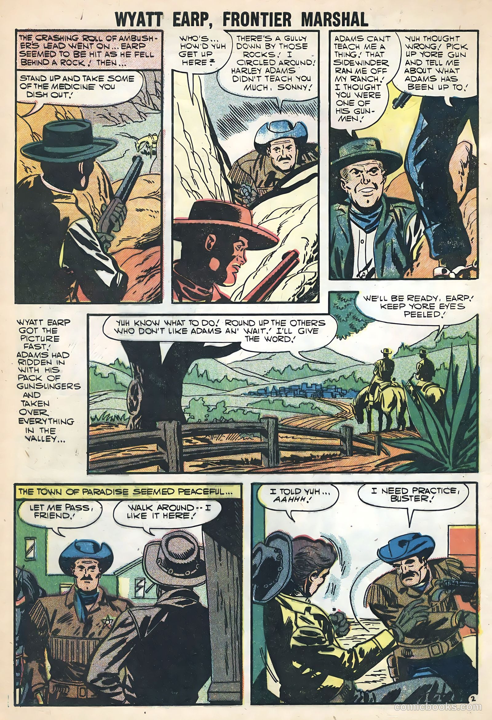 Wyatt Earp, Frontier Marshal #17 (1957, Charlton) — page 4 of 24