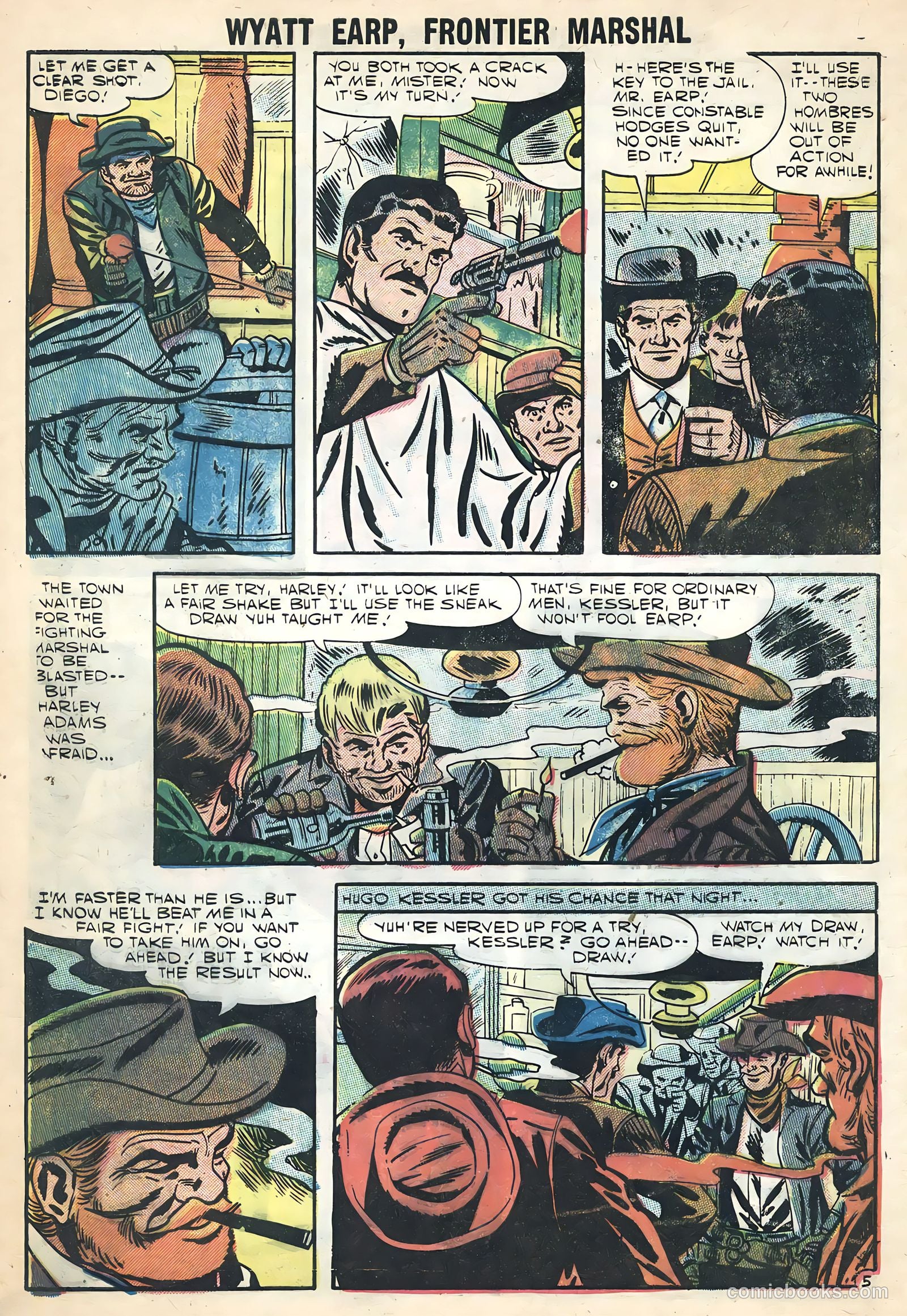 Wyatt Earp, Frontier Marshal #17 (1957, Charlton) — page 8 of 24