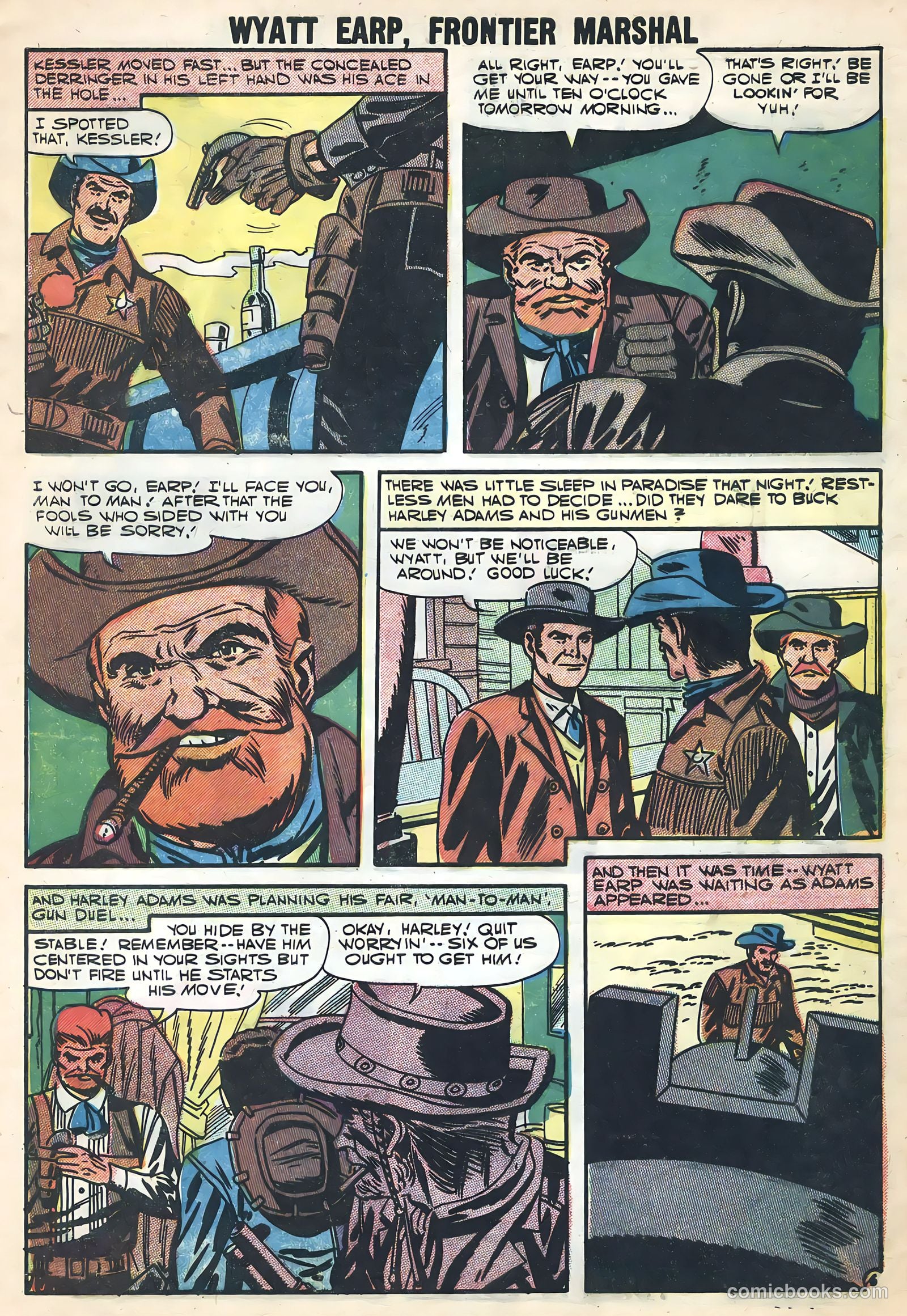 Wyatt Earp, Frontier Marshal #17 (1957, Charlton) — page 9 of 24