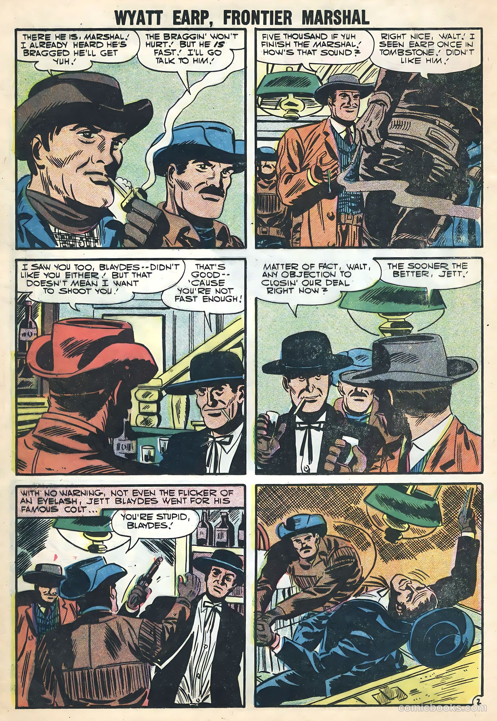 Wyatt Earp, Frontier Marshal #17 (1957, Charlton) — page 12 of 24