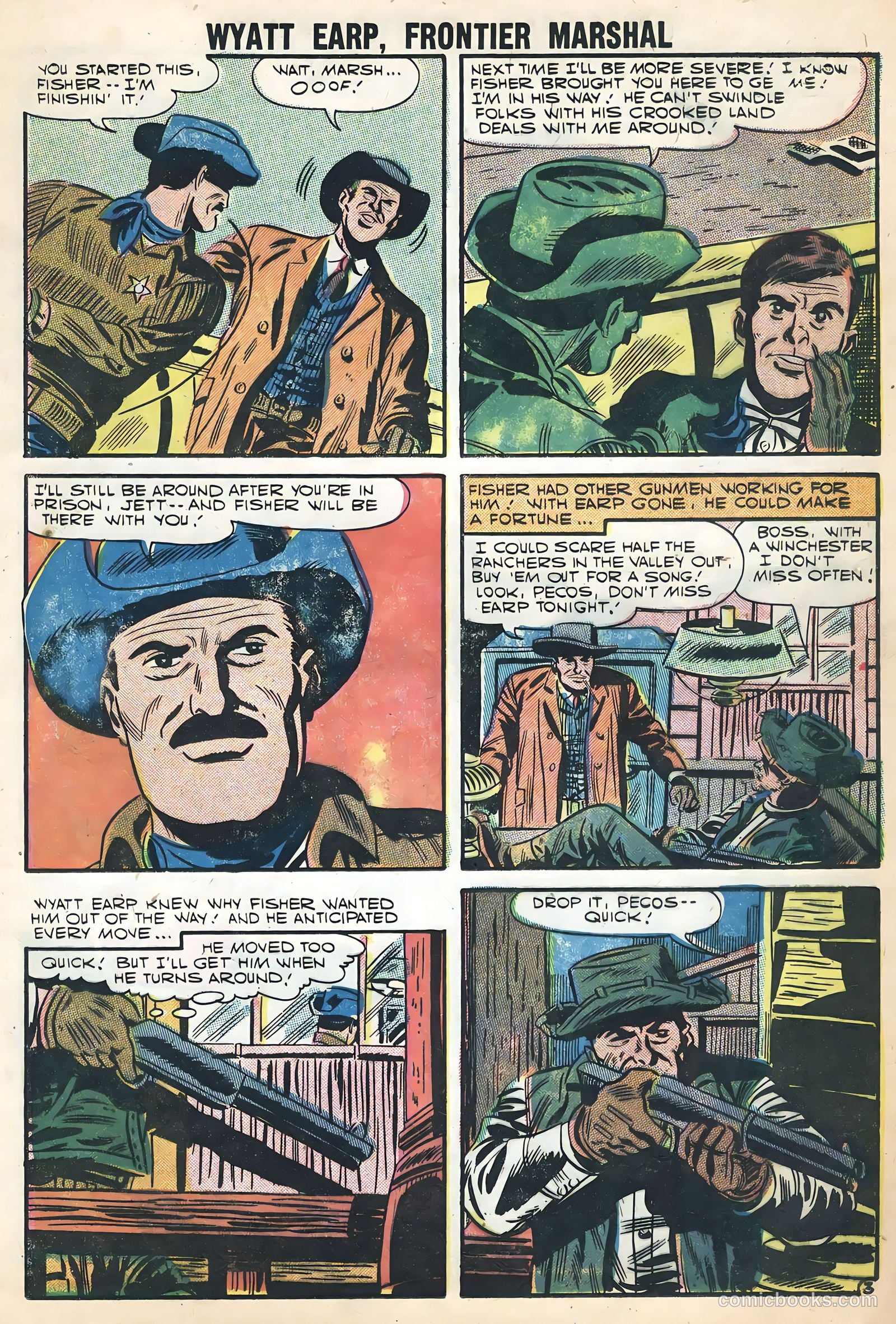 Wyatt Earp, Frontier Marshal #17 (1957, Charlton) — page 13 of 24
