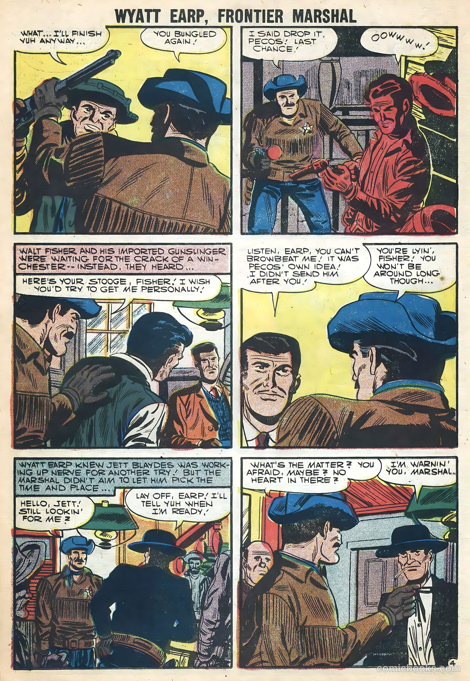 Wyatt Earp, Frontier Marshal #17 (1957, Charlton) — page 14 of 24