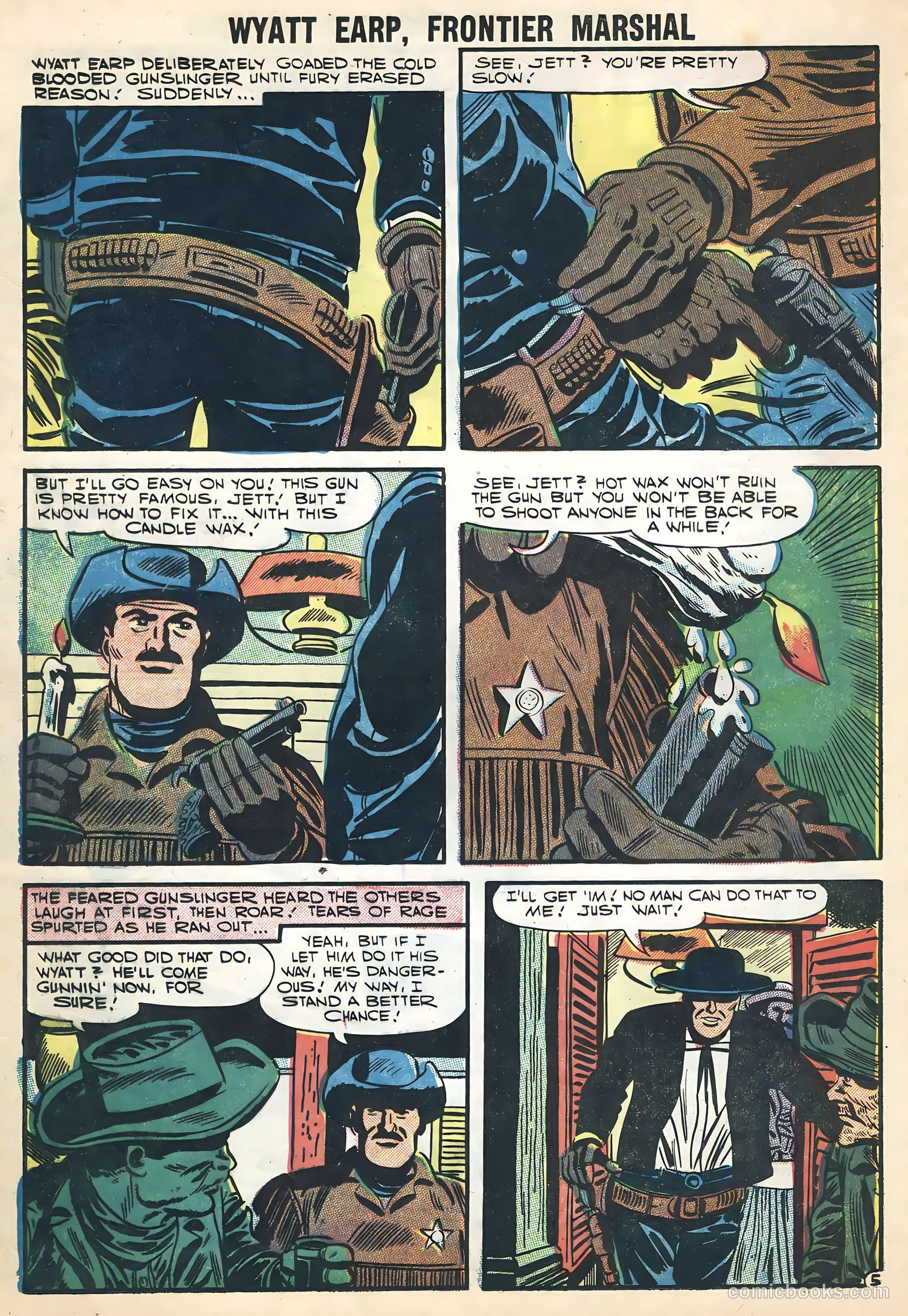Wyatt Earp, Frontier Marshal #17 (1957, Charlton) — page 16 of 24