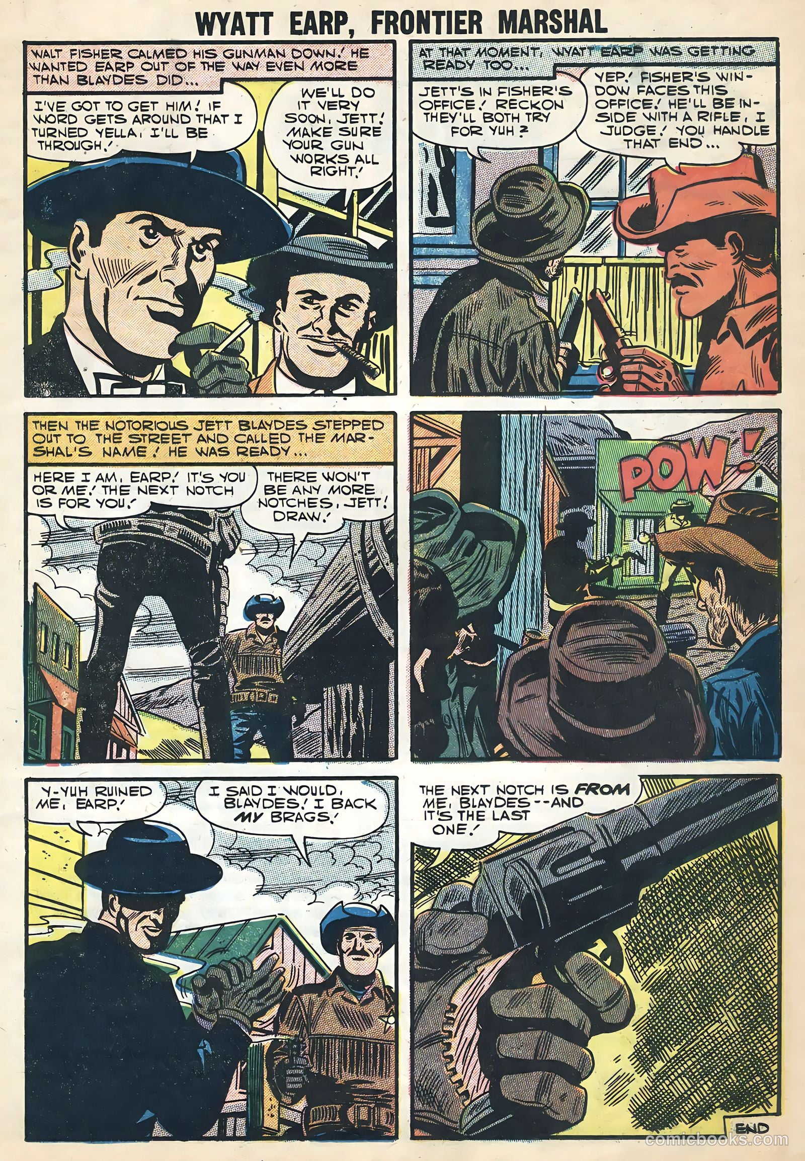 Wyatt Earp, Frontier Marshal #17 (1957, Charlton) — page 17 of 24