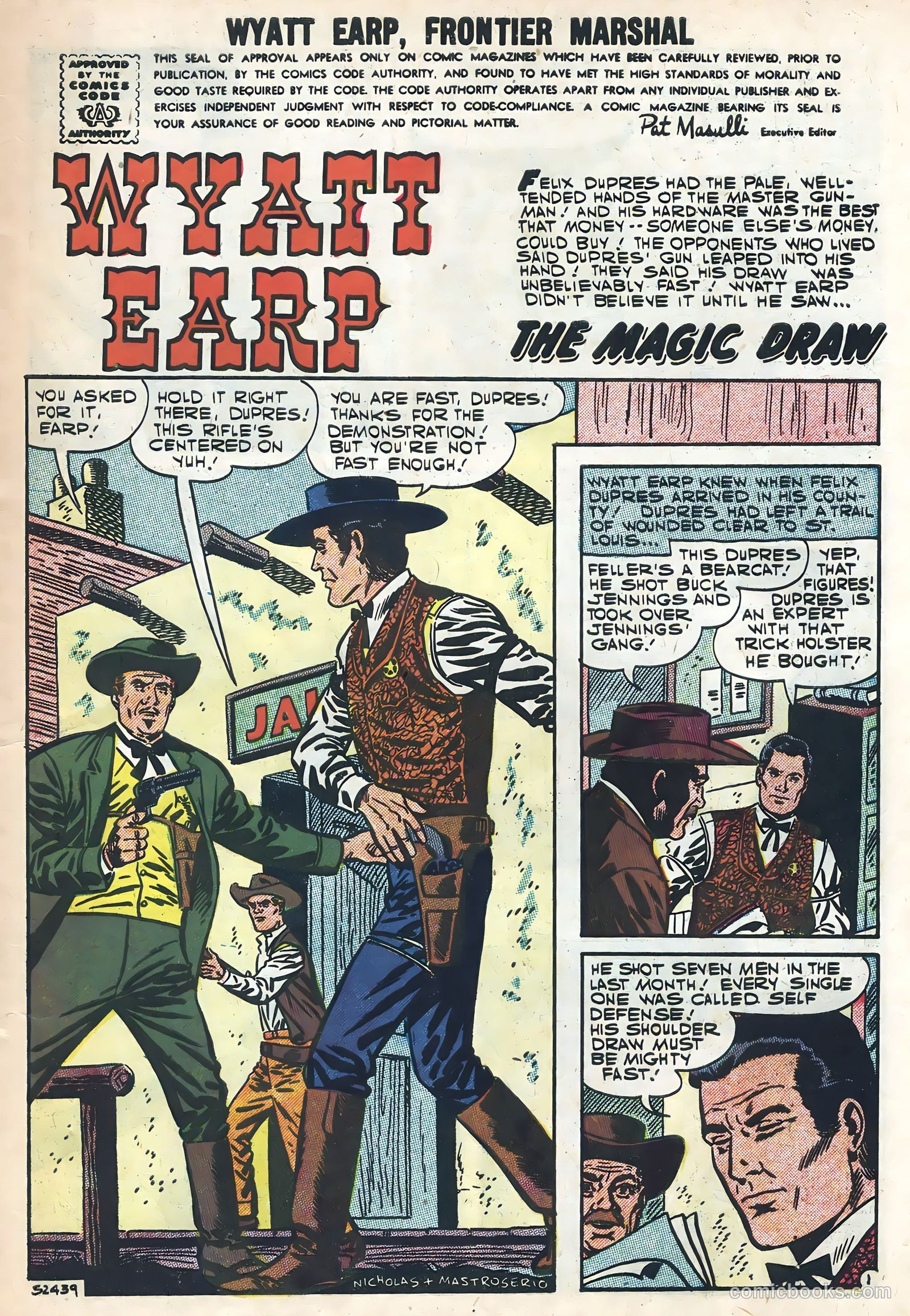 Wyatt Earp, Frontier Marshal #18 (1957) — page 3 of 36