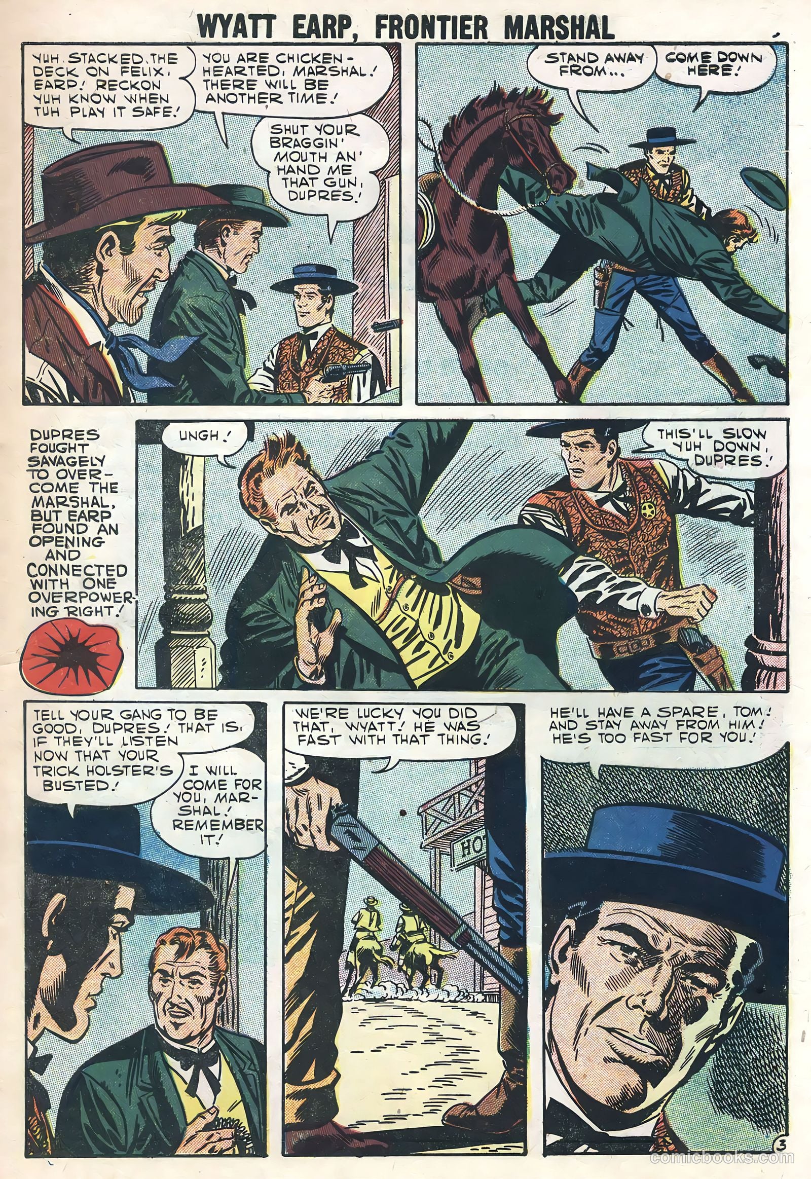 Wyatt Earp, Frontier Marshal #18 (1957) — page 5 of 36
