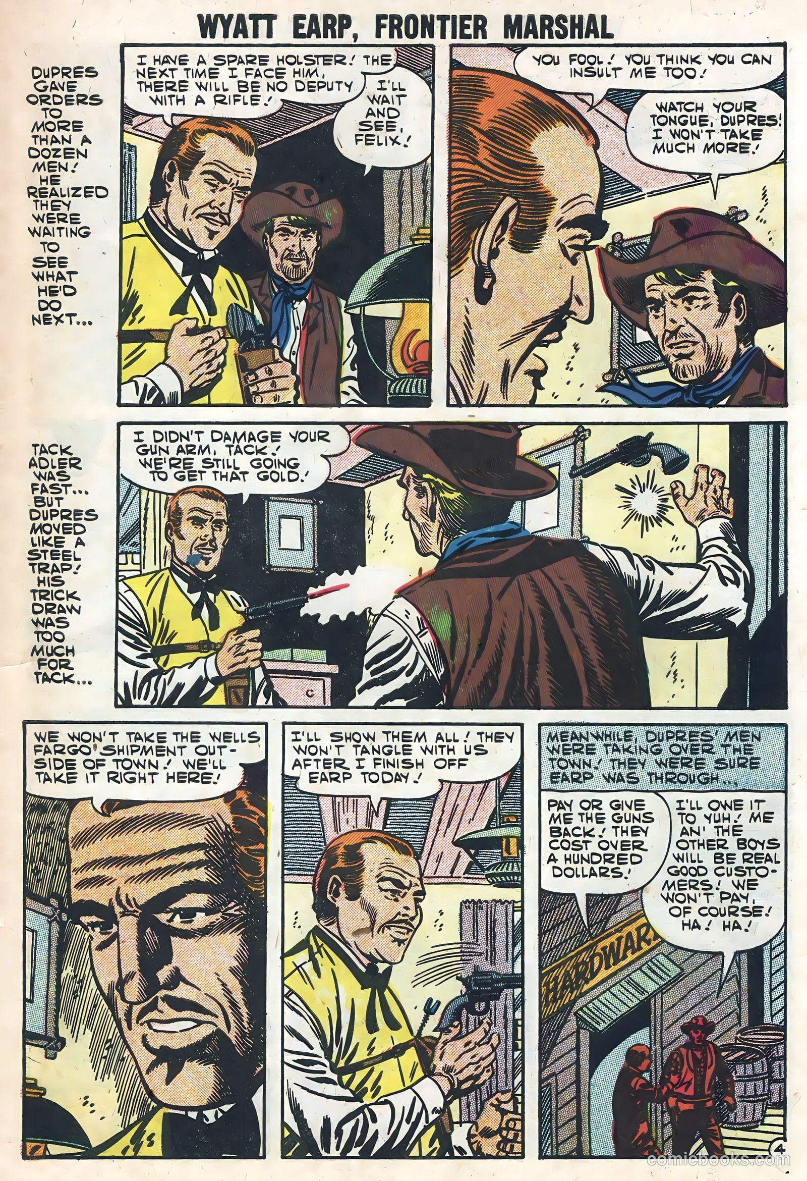 Wyatt Earp, Frontier Marshal #18 (1957) — page 7 of 36