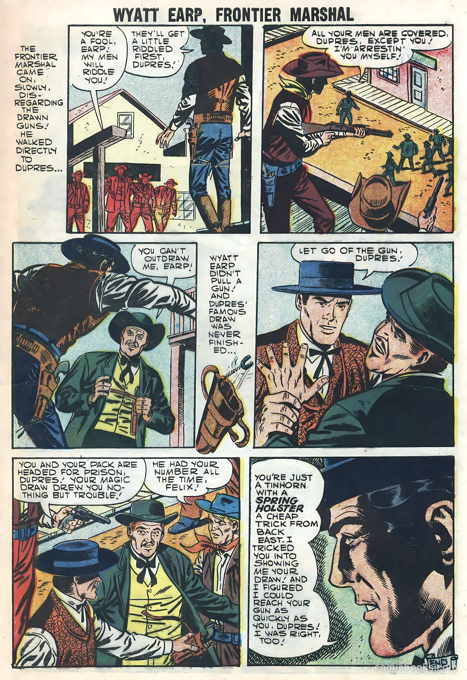 Wyatt Earp, Frontier Marshal #18 (1957) — page 9 of 36