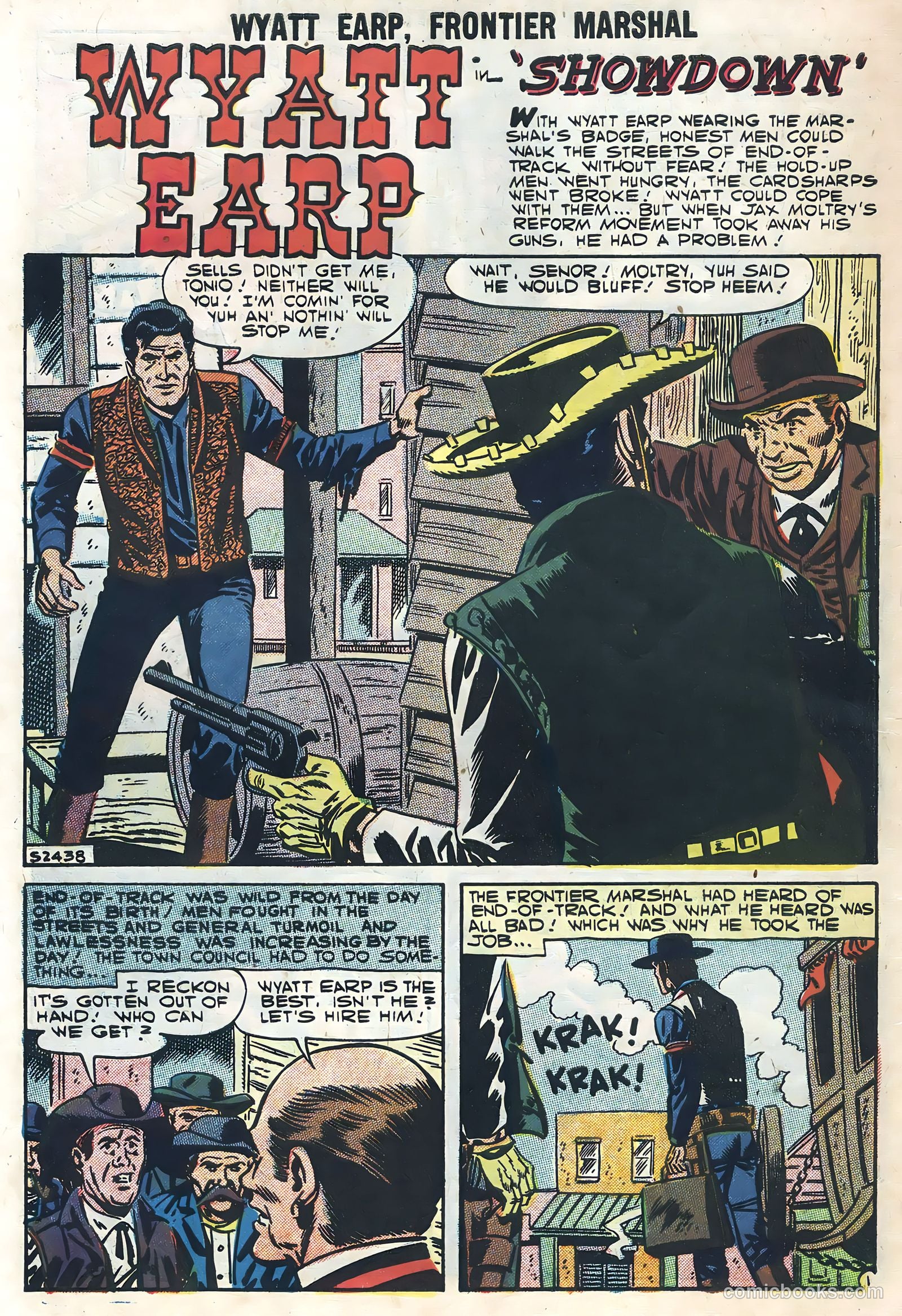 Wyatt Earp, Frontier Marshal #18 (1957) — page 10 of 36
