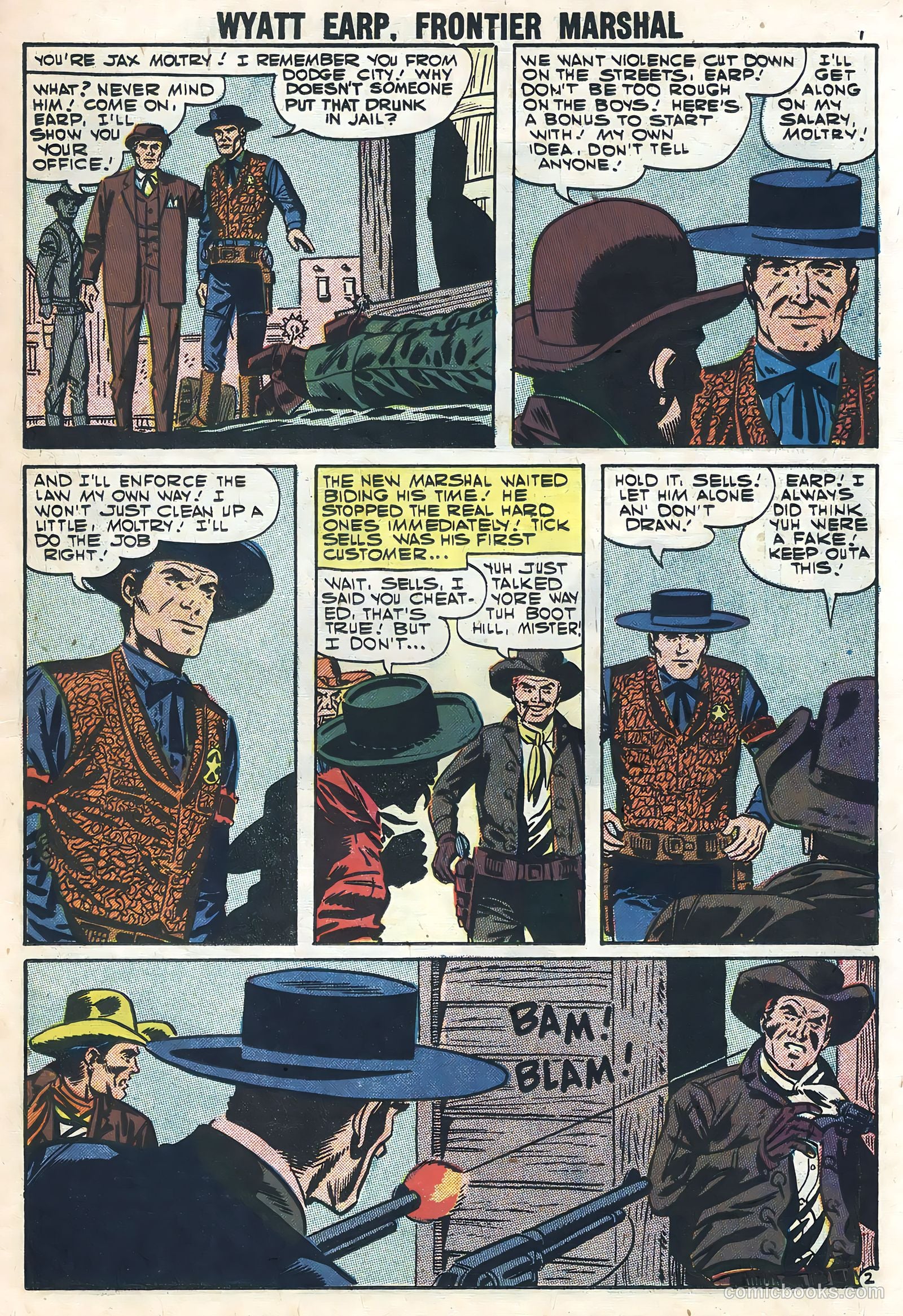 Wyatt Earp, Frontier Marshal #18 (1957) — page 11 of 36