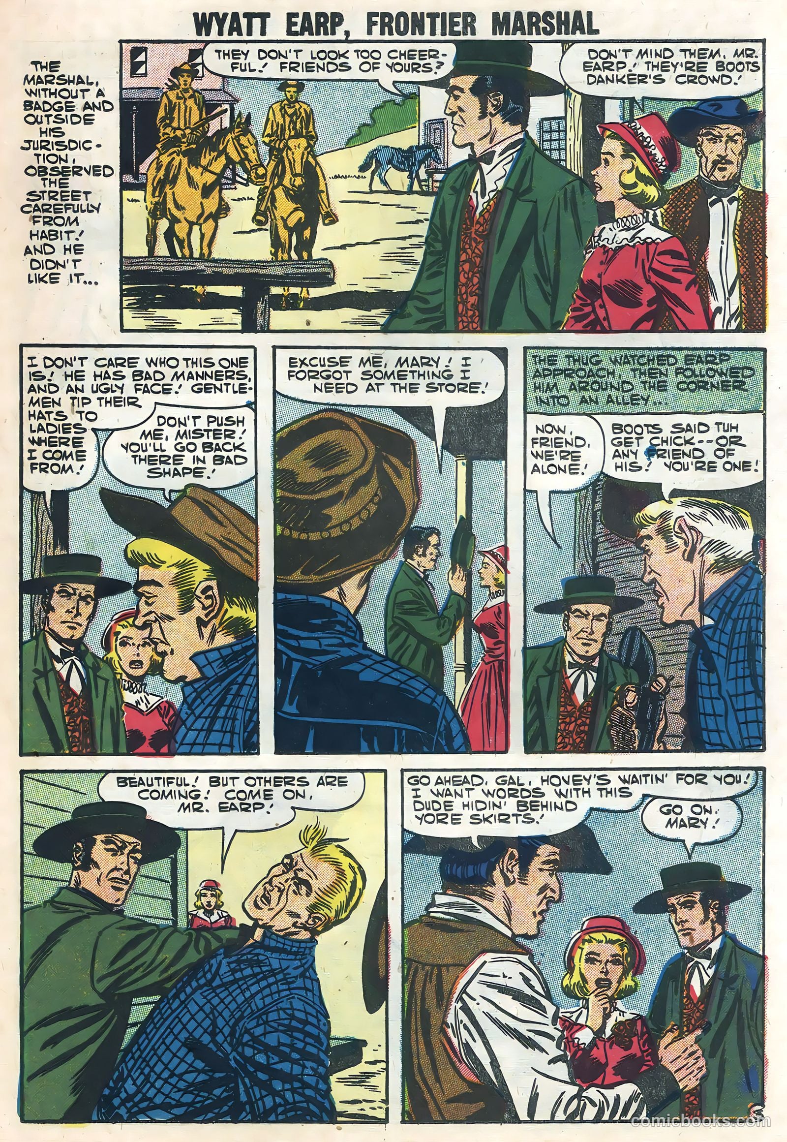 Wyatt Earp, Frontier Marshal #18 (1957) — page 23 of 36