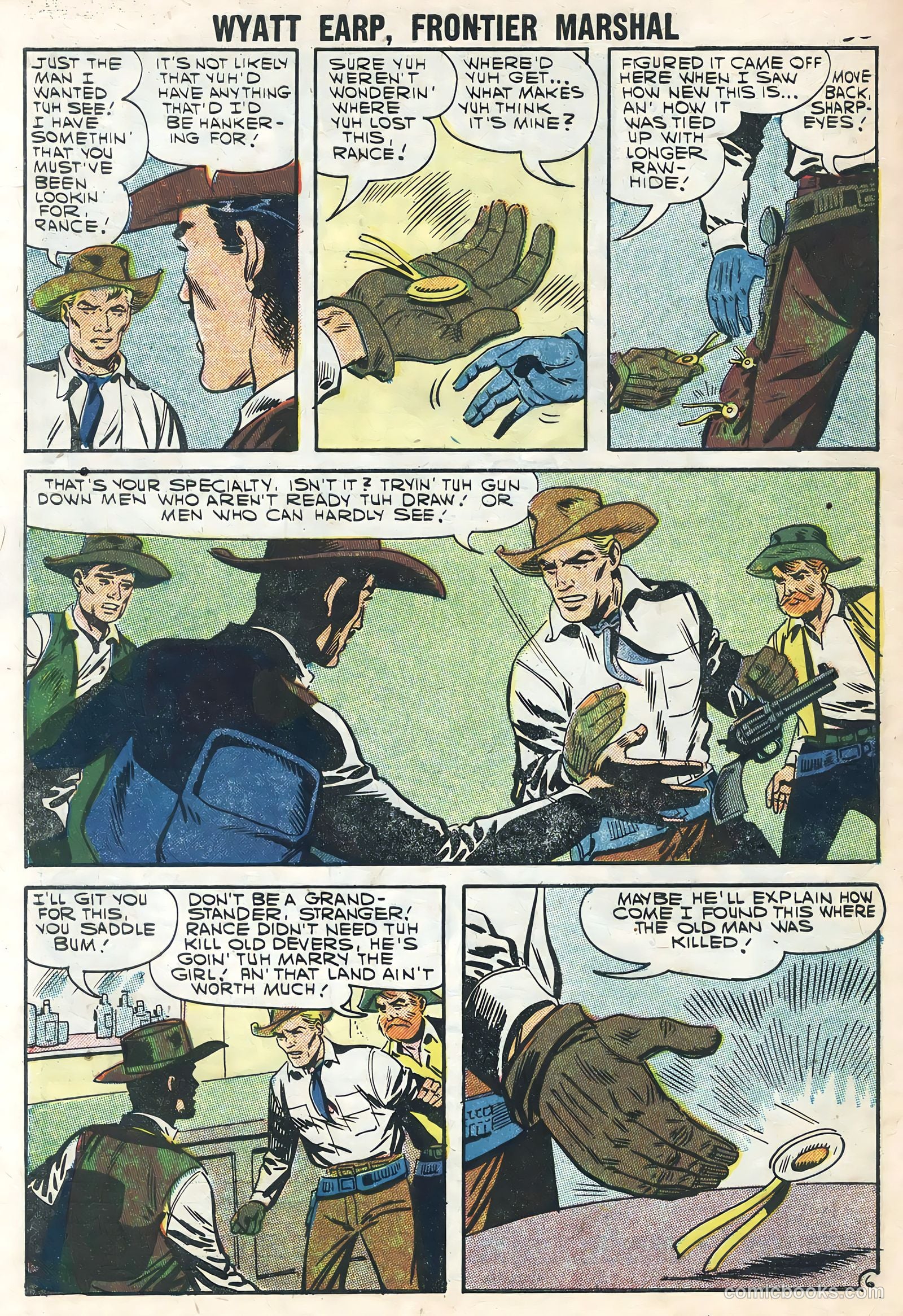 Wyatt Earp, Frontier Marshal #18 (1957) — page 32 of 36