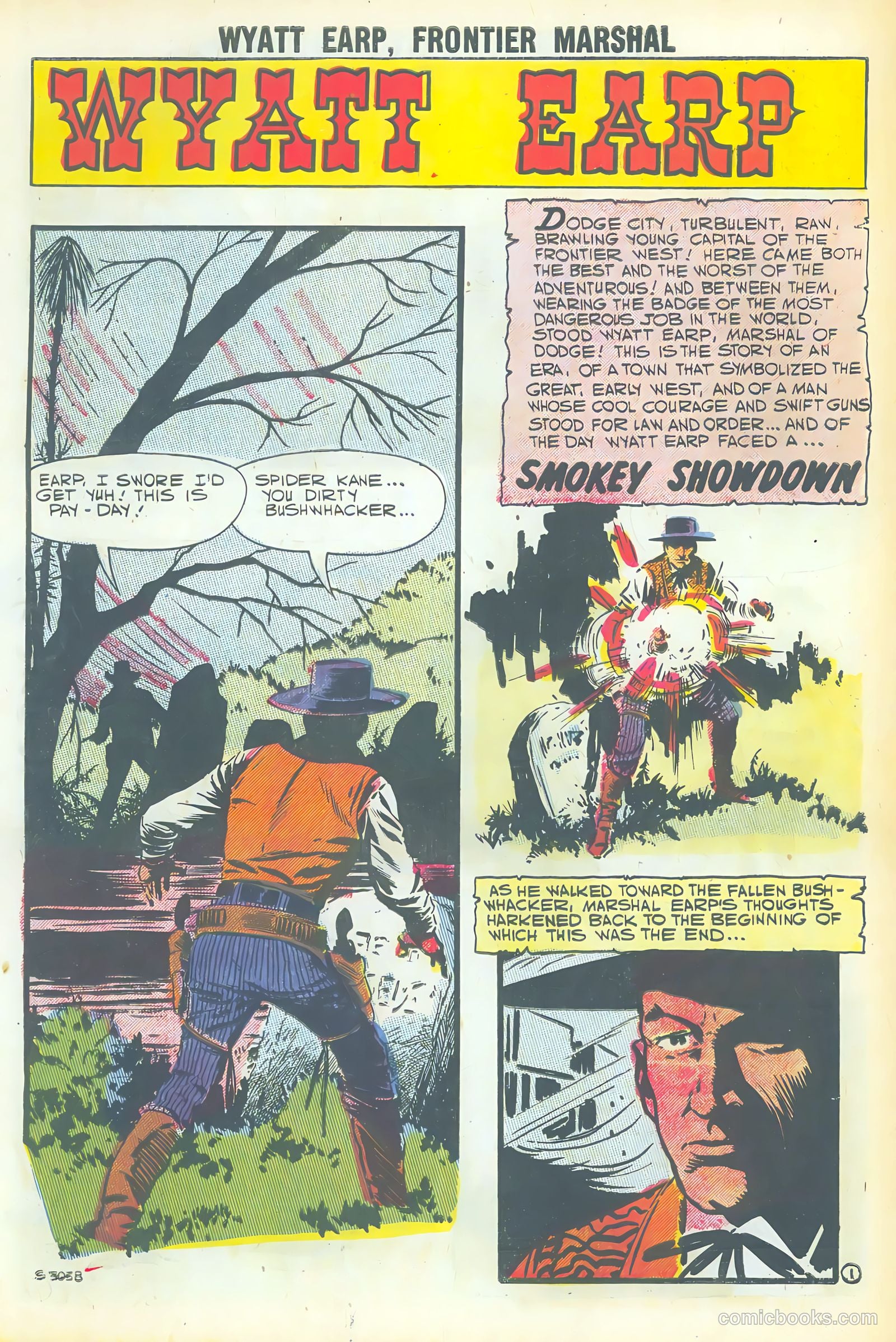 Wyatt Earp, Frontier Marshal #20 (1958) — page 3 of 68