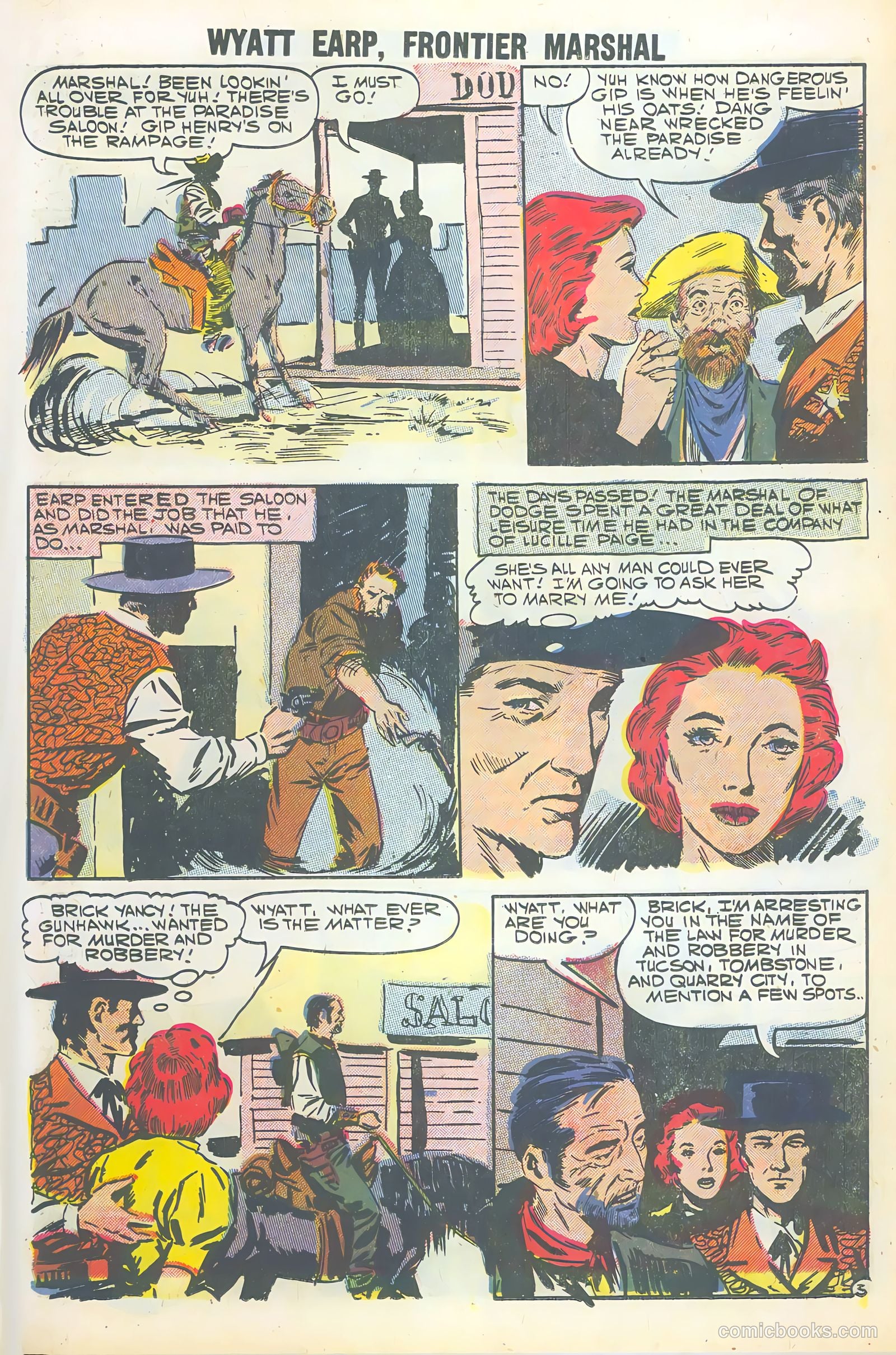 Wyatt Earp, Frontier Marshal #20 (1958) — page 45 of 68