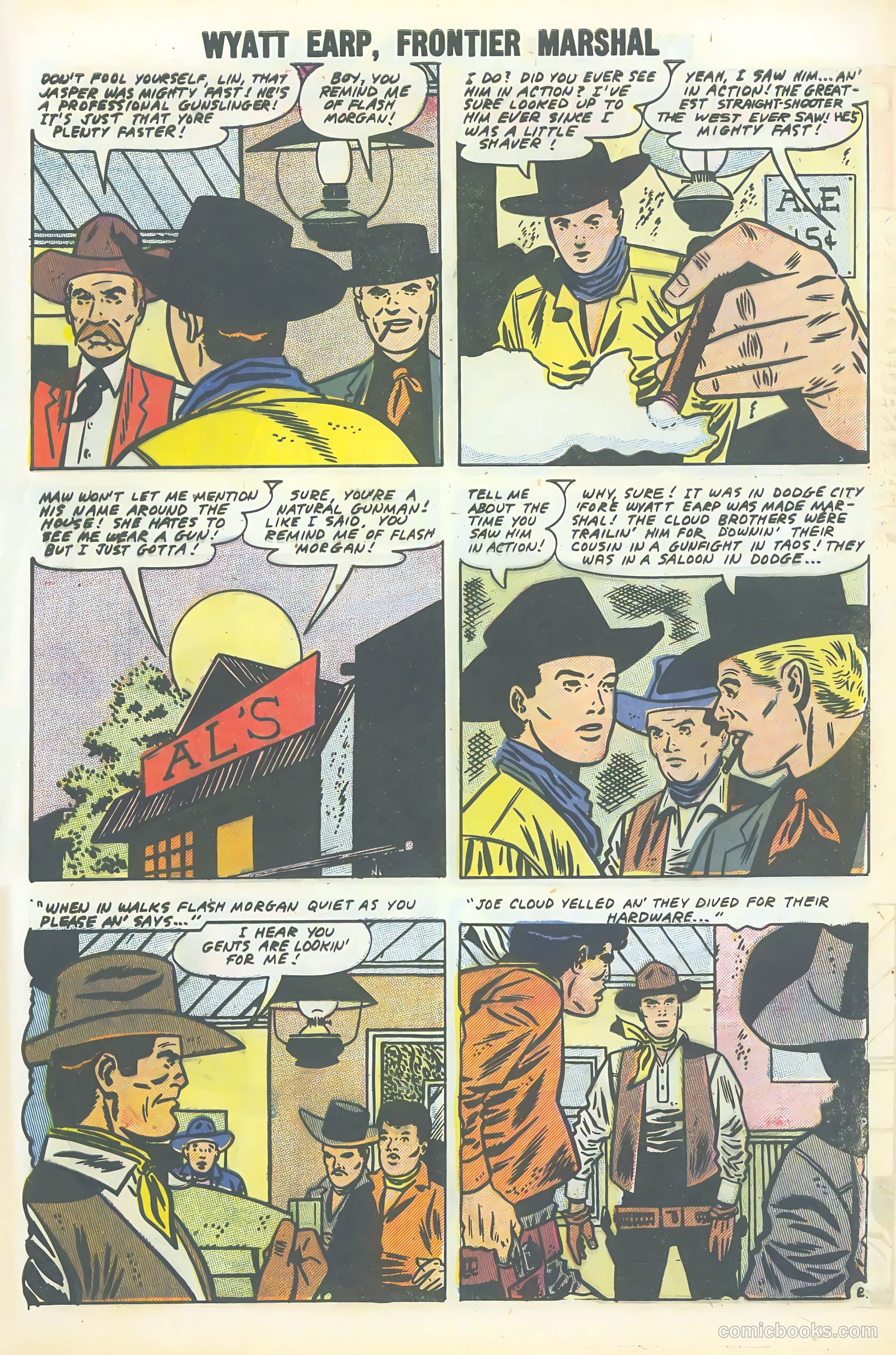 Wyatt Earp, Frontier Marshal #20 (1958) — page 55 of 68