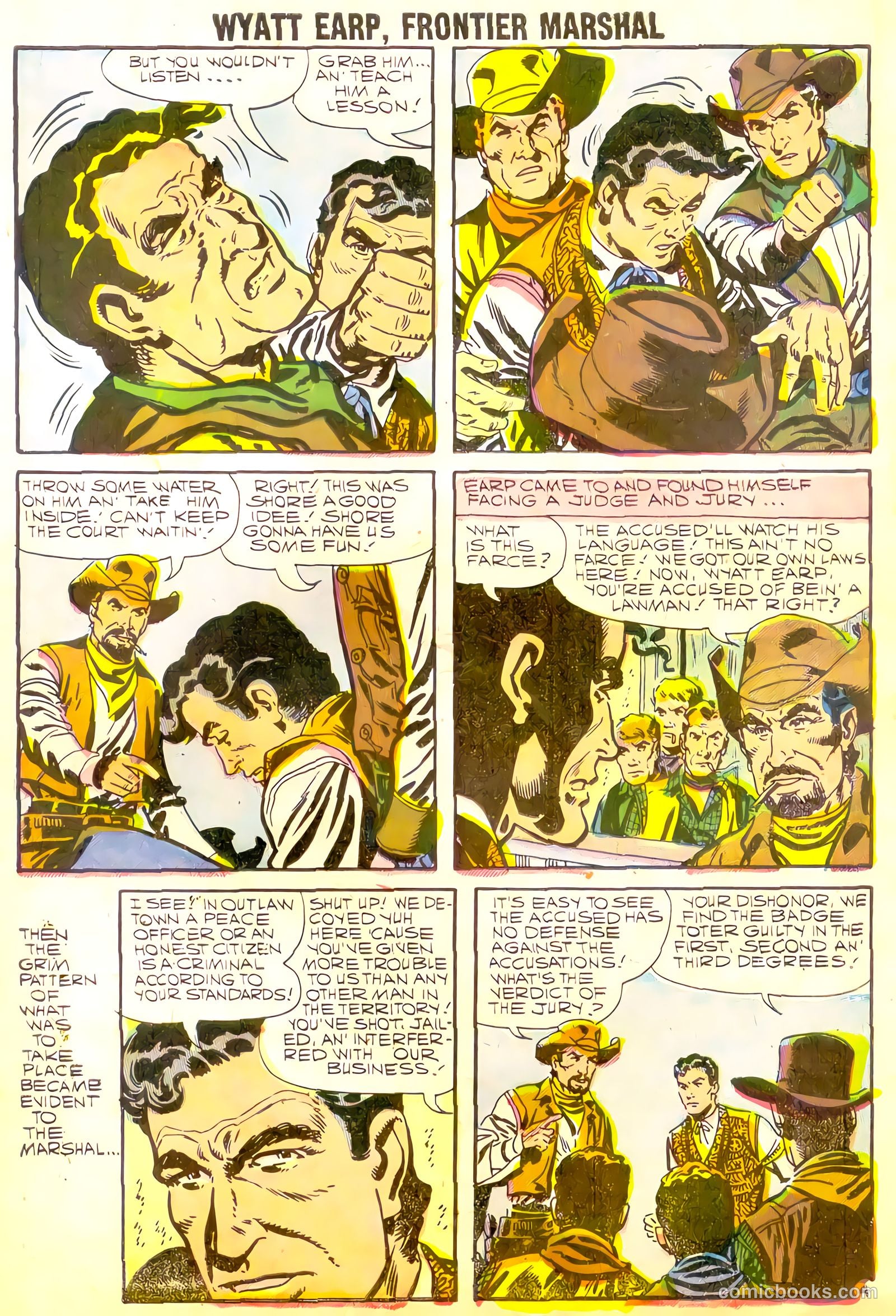 Wyatt Earp, Frontier Marshal #22 (1958, Charlton) — page 7 of 36