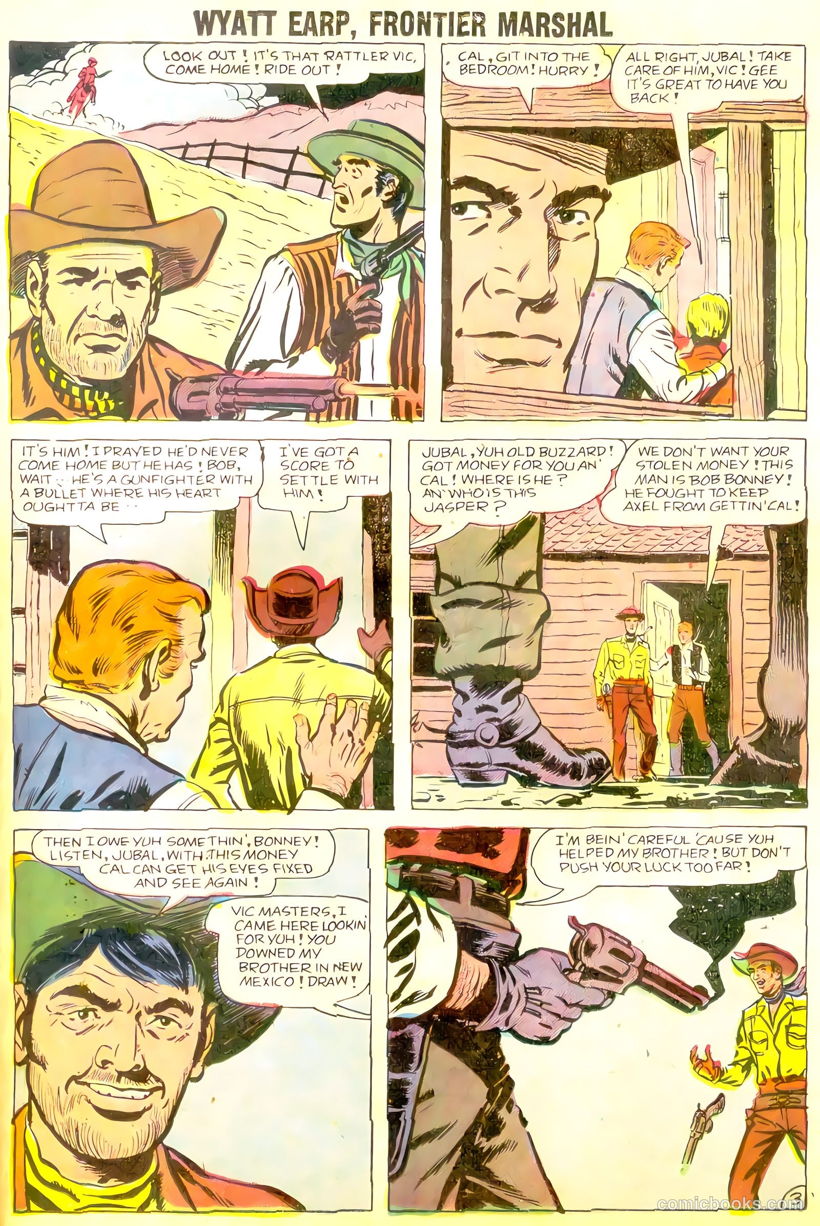 Wyatt Earp, Frontier Marshal #22 (1958, Charlton) — page 23 of 36