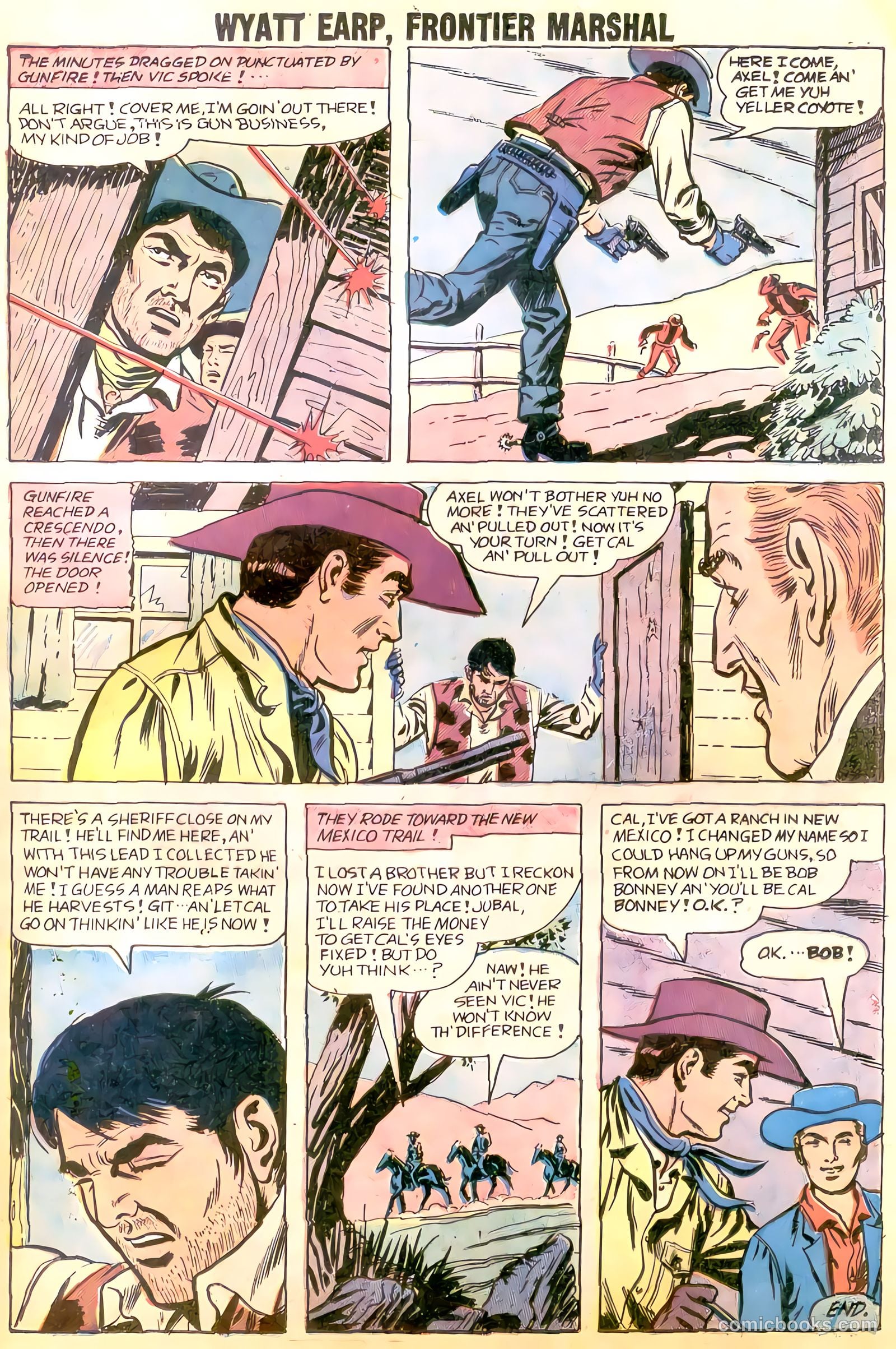 Wyatt Earp, Frontier Marshal #22 (1958, Charlton) — page 25 of 36
