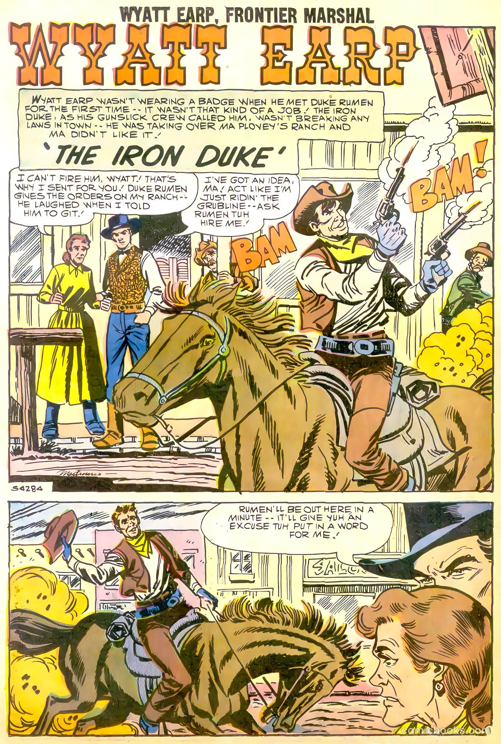 Wyatt Earp, Frontier Marshal #22 (1958, Charlton) — page 26 of 36