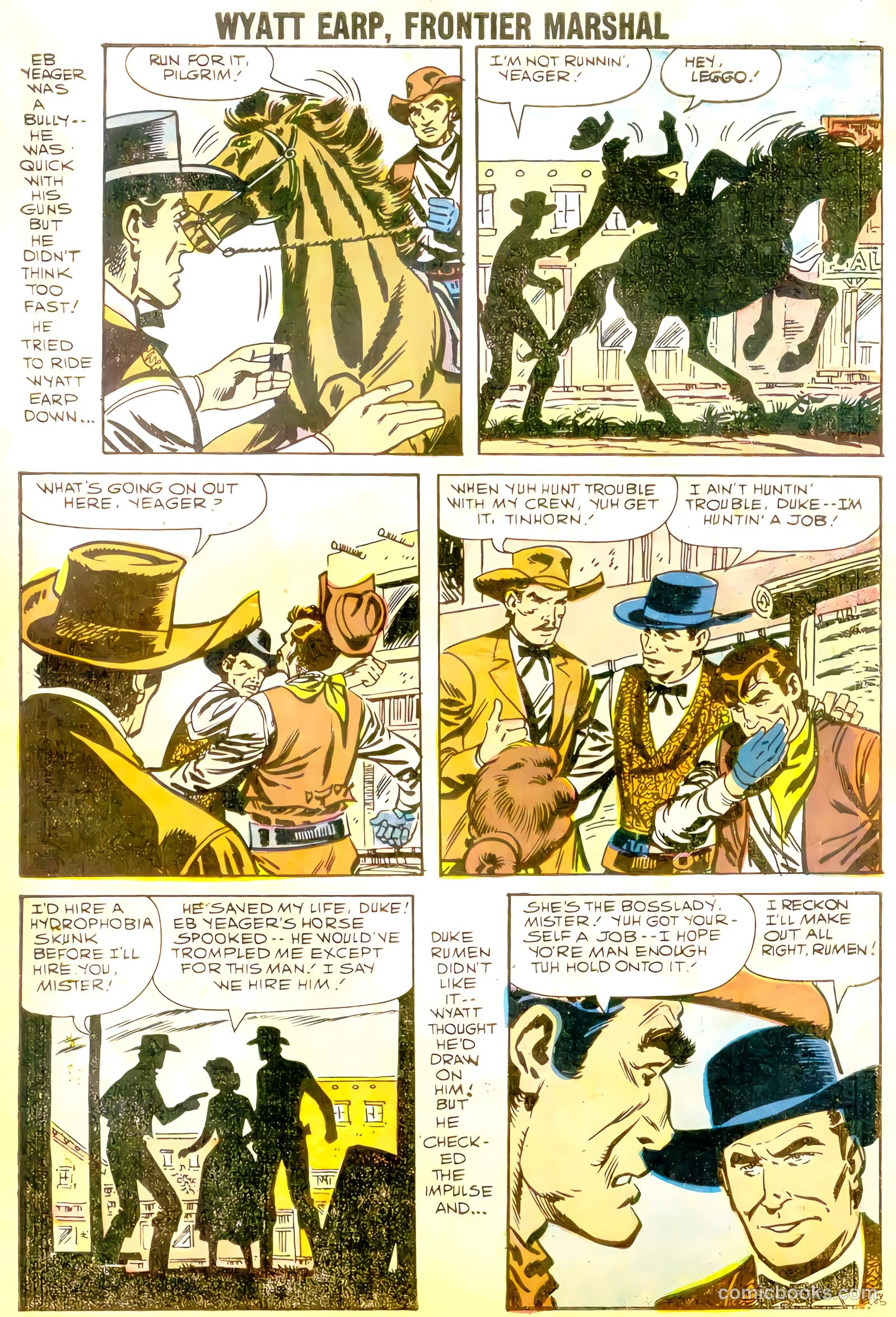Wyatt Earp, Frontier Marshal #22 (1958, Charlton) — page 27 of 36