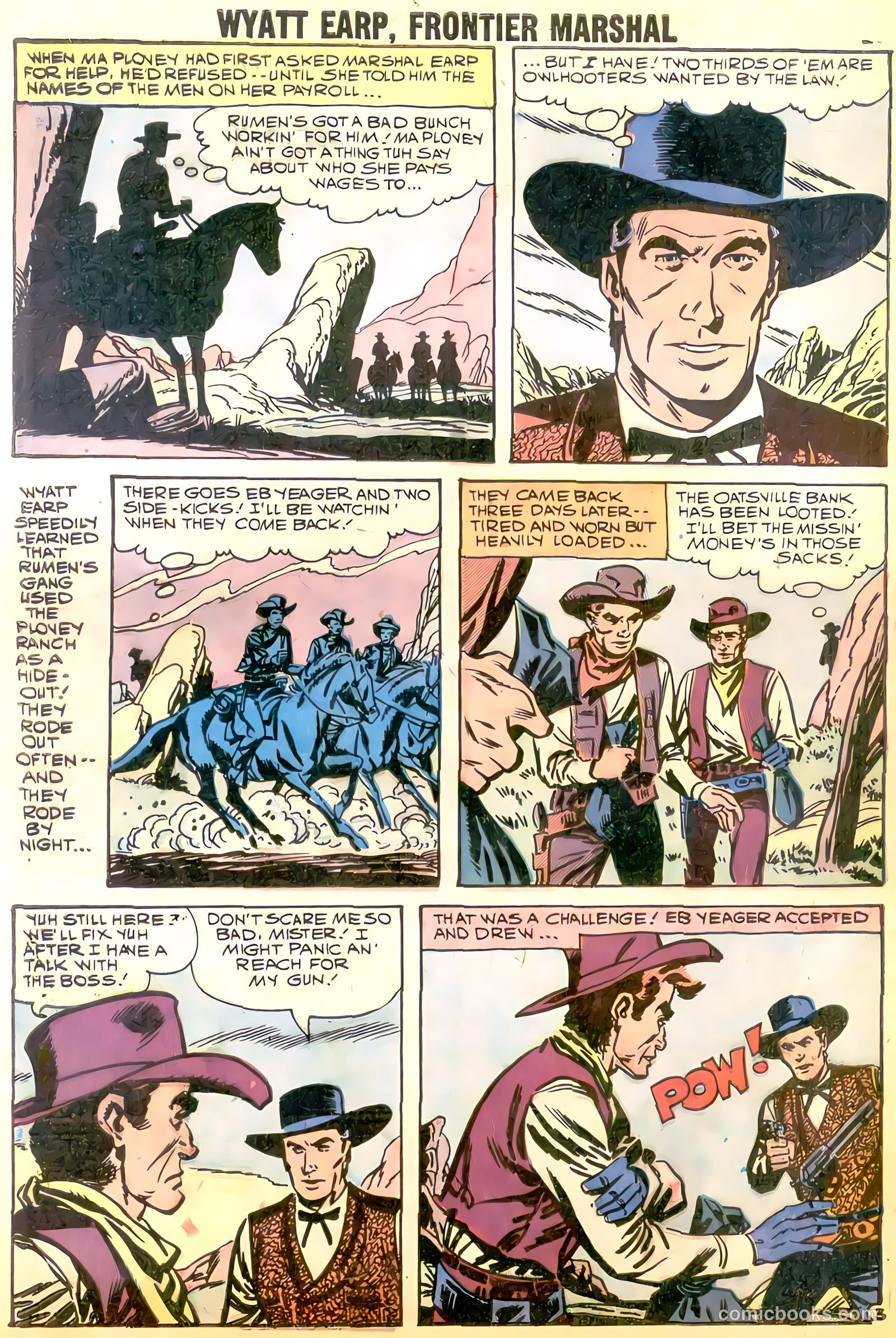 Wyatt Earp, Frontier Marshal #22 (1958, Charlton) — page 28 of 36