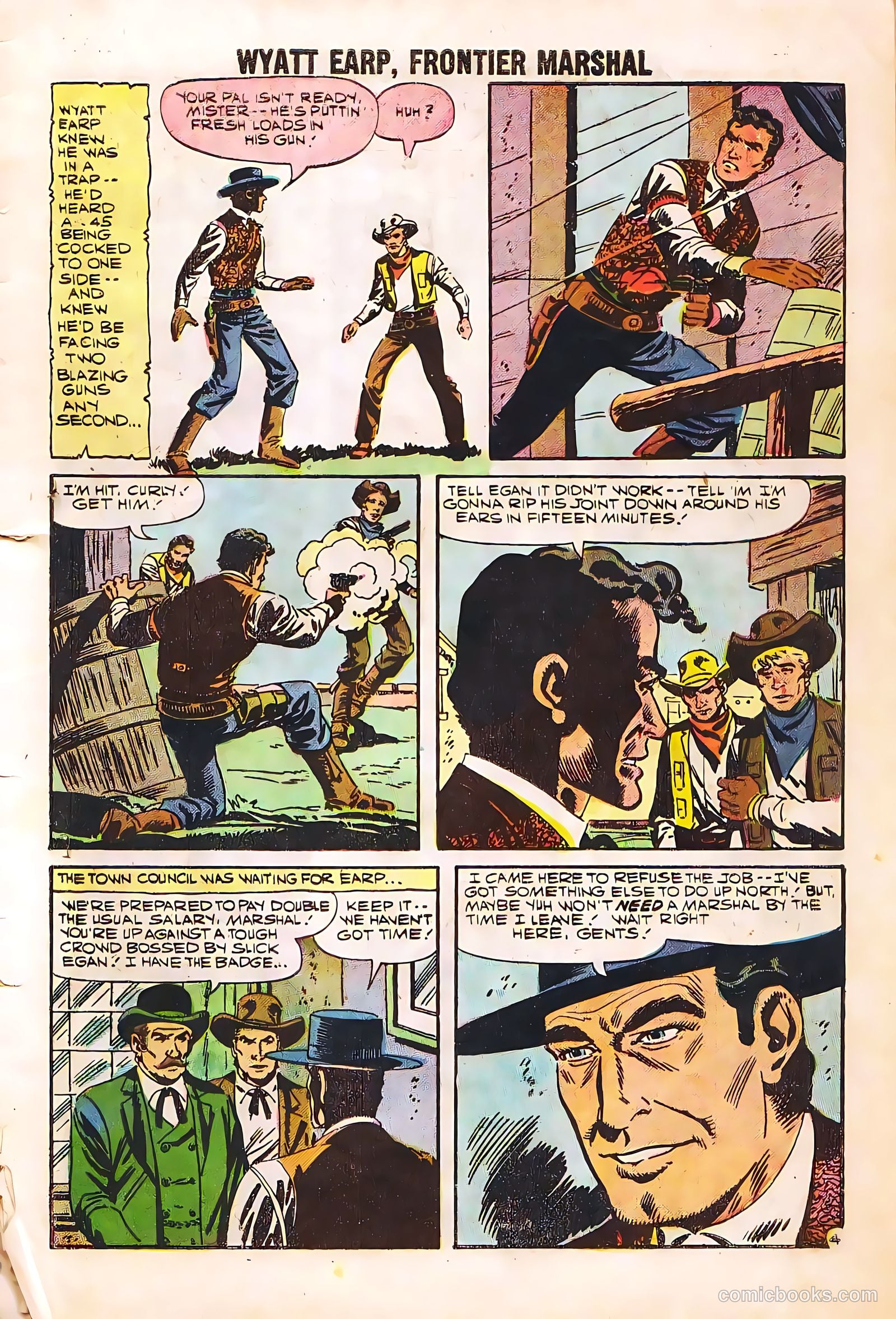 Wyatt Earp, Frontier Marshal #23 (1959) — page 7 of 36