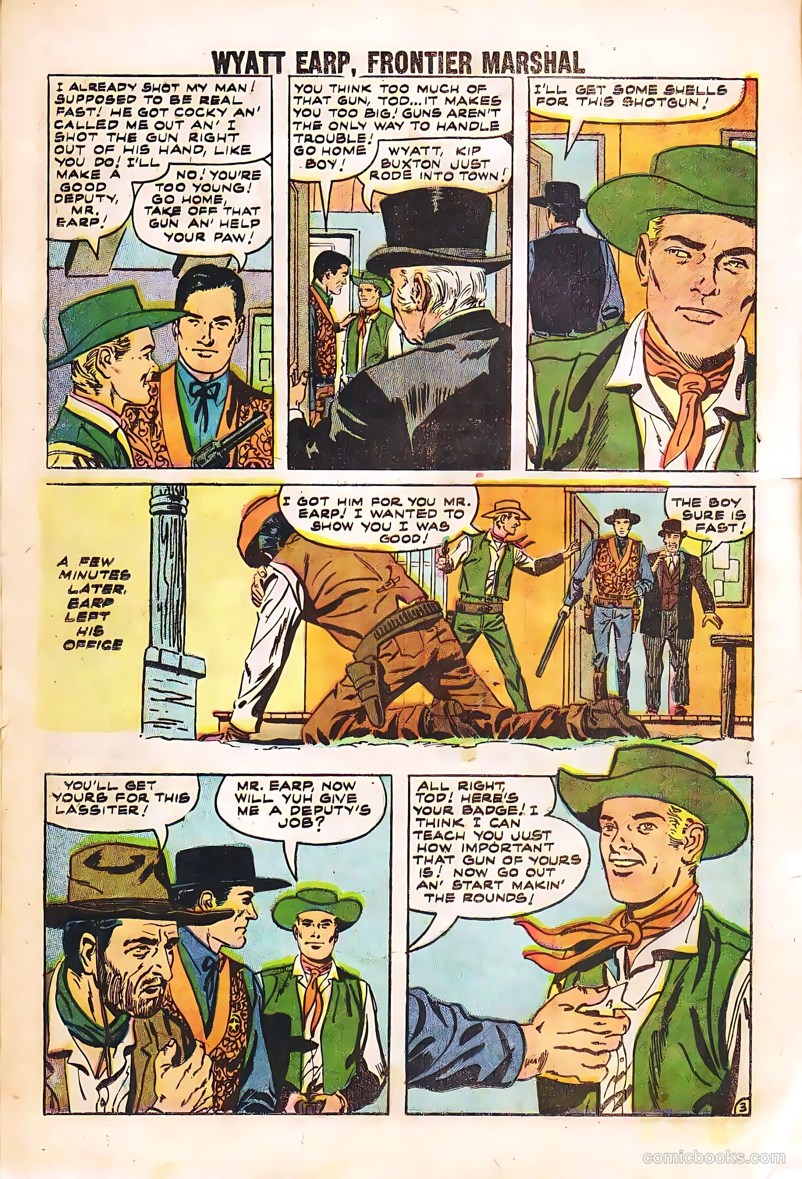 Wyatt Earp, Frontier Marshal #23 (1959) — page 12 of 36
