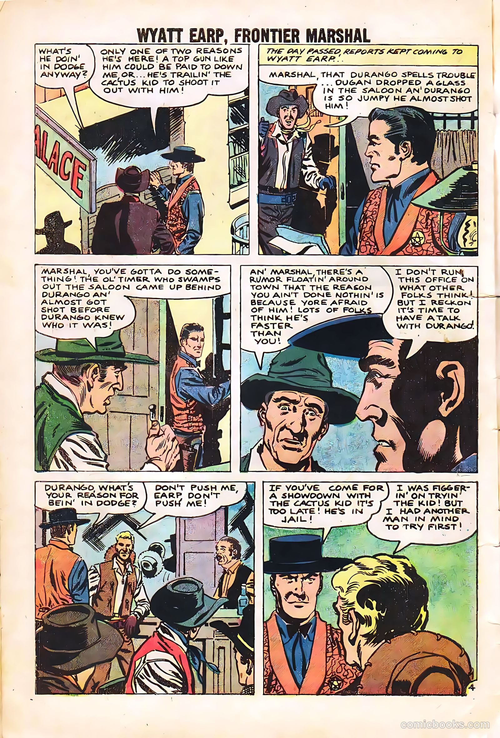 Wyatt Earp, Frontier Marshal #23 (1959) — page 30 of 36