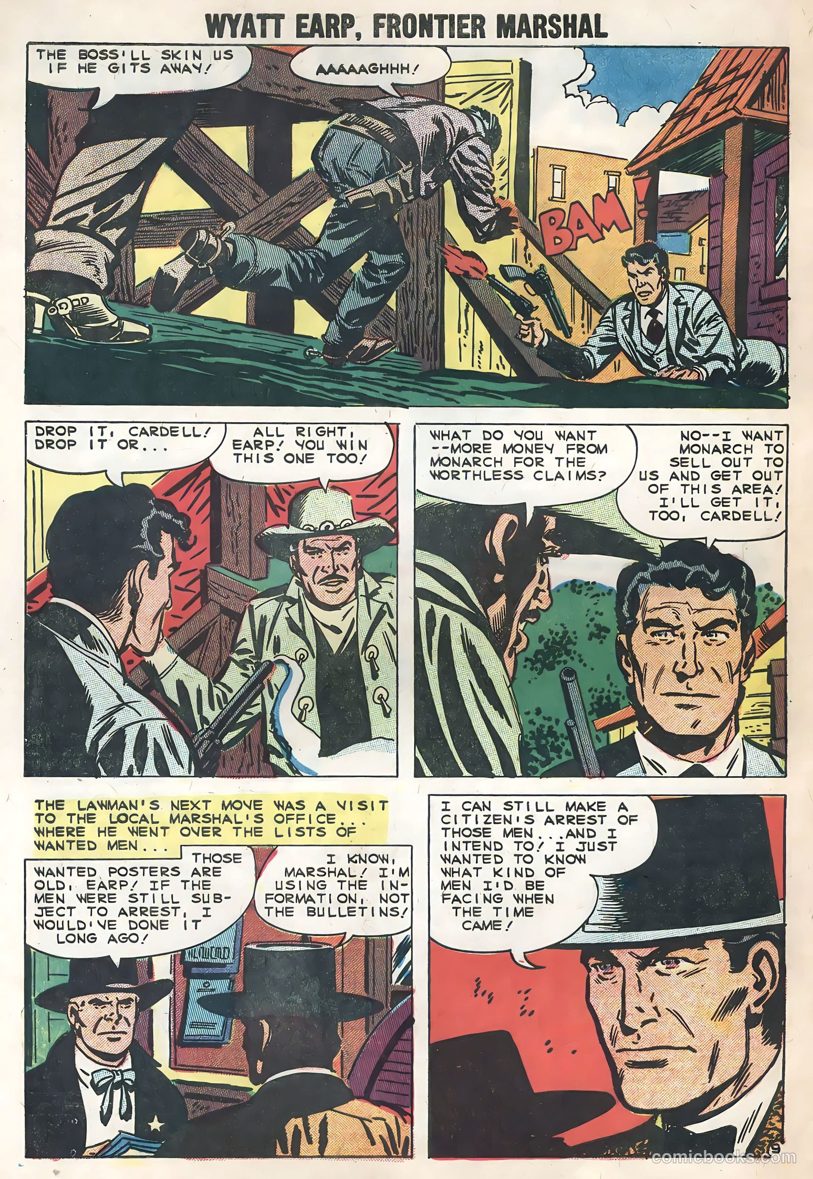 Wyatt Earp, Frontier Marshal #26 (1959) — page 32 of 36
