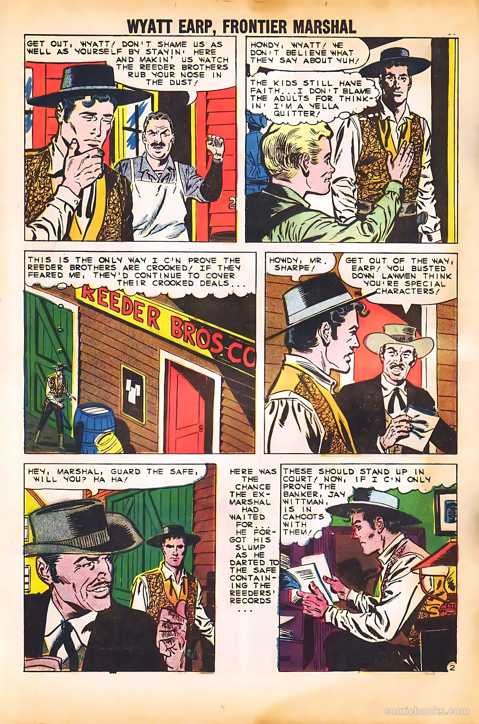 Wyatt Earp, Frontier Marshal #30 (1960, Charlton) — page 4 of 36