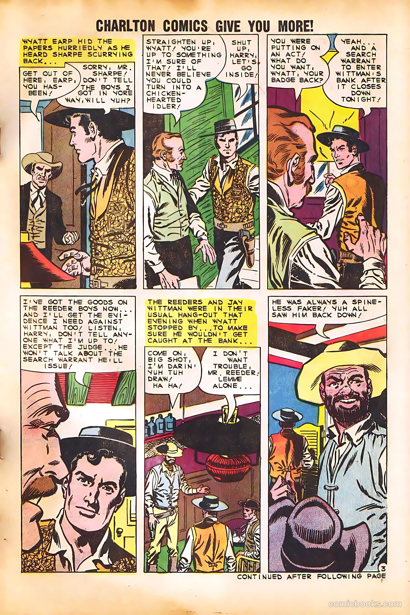 Wyatt Earp, Frontier Marshal #30 (1960, Charlton) — page 5 of 36