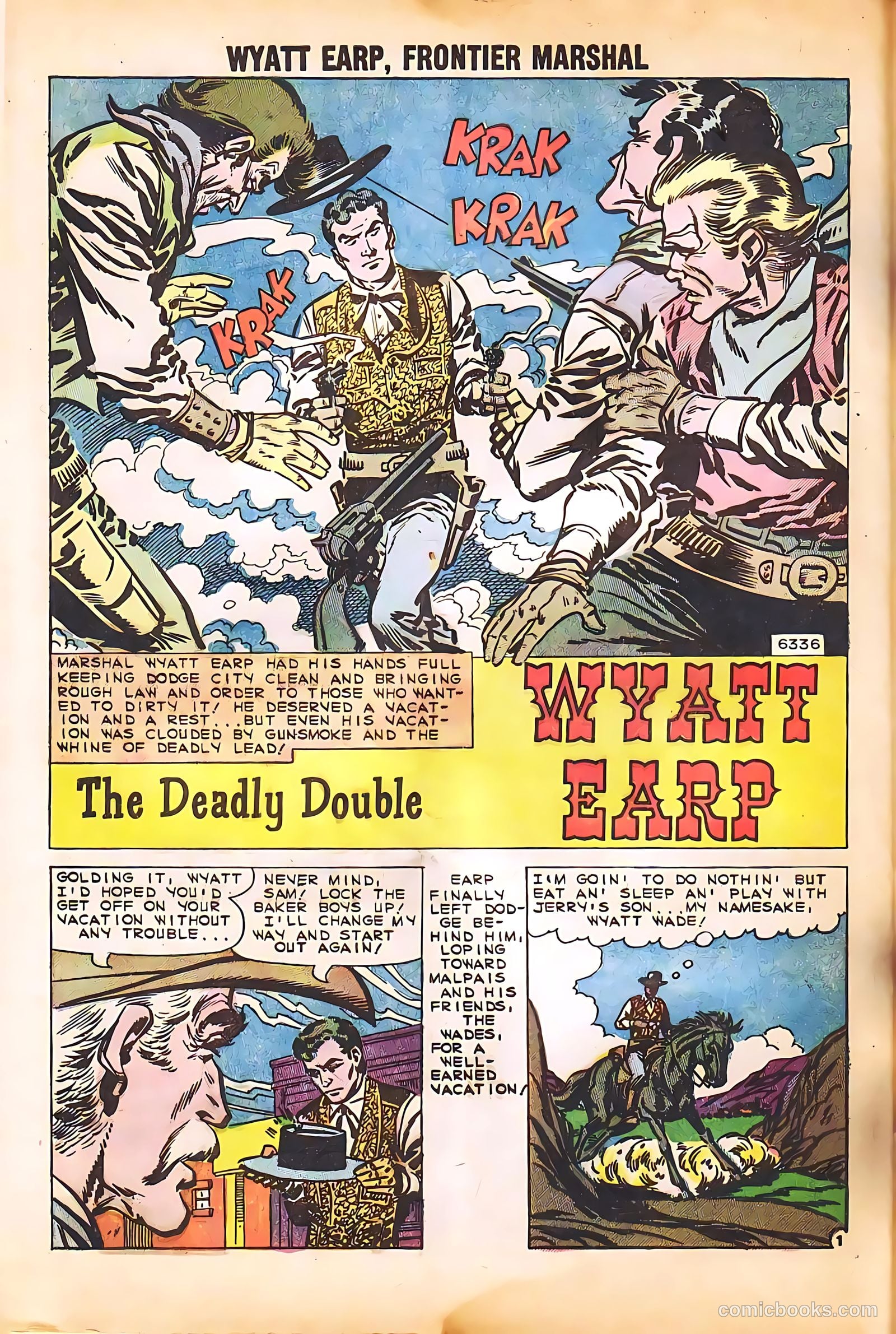 Wyatt Earp, Frontier Marshal #30 (1960, Charlton) — page 28 of 36