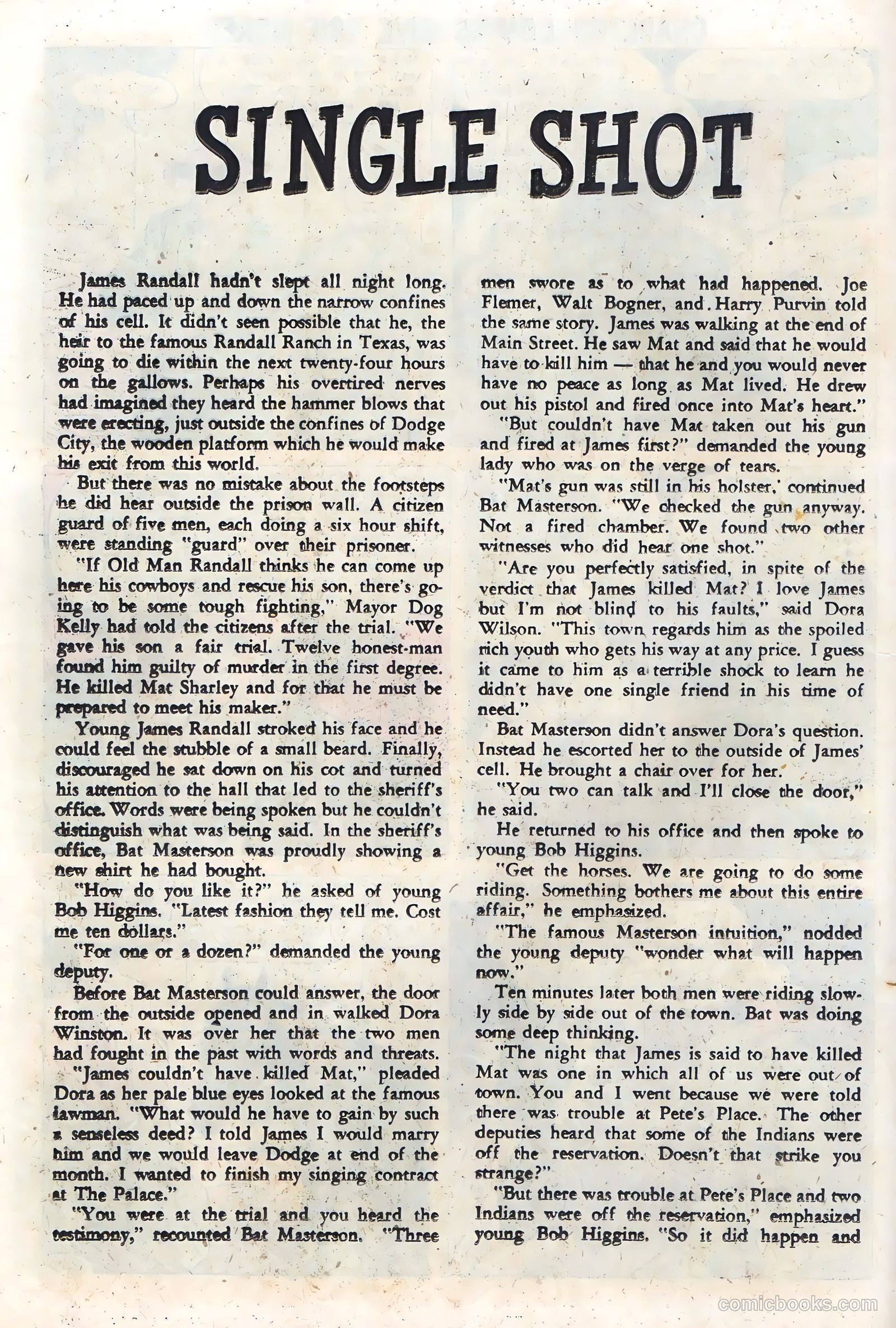 Wyatt Earp, Frontier Marshal #34 (1961) — page 20 of 36