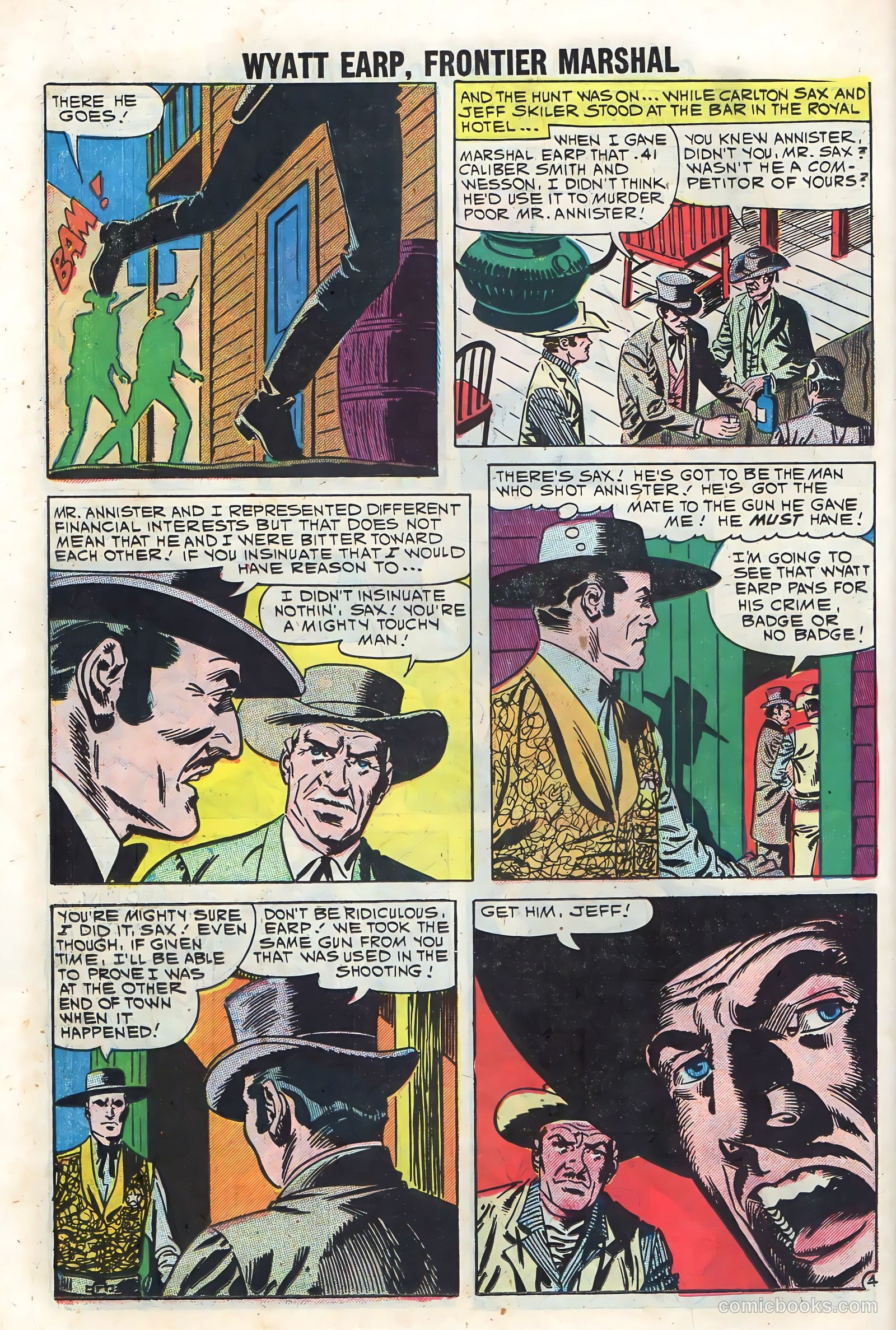 Wyatt Earp, Frontier Marshal #34 (1961) — page 26 of 36