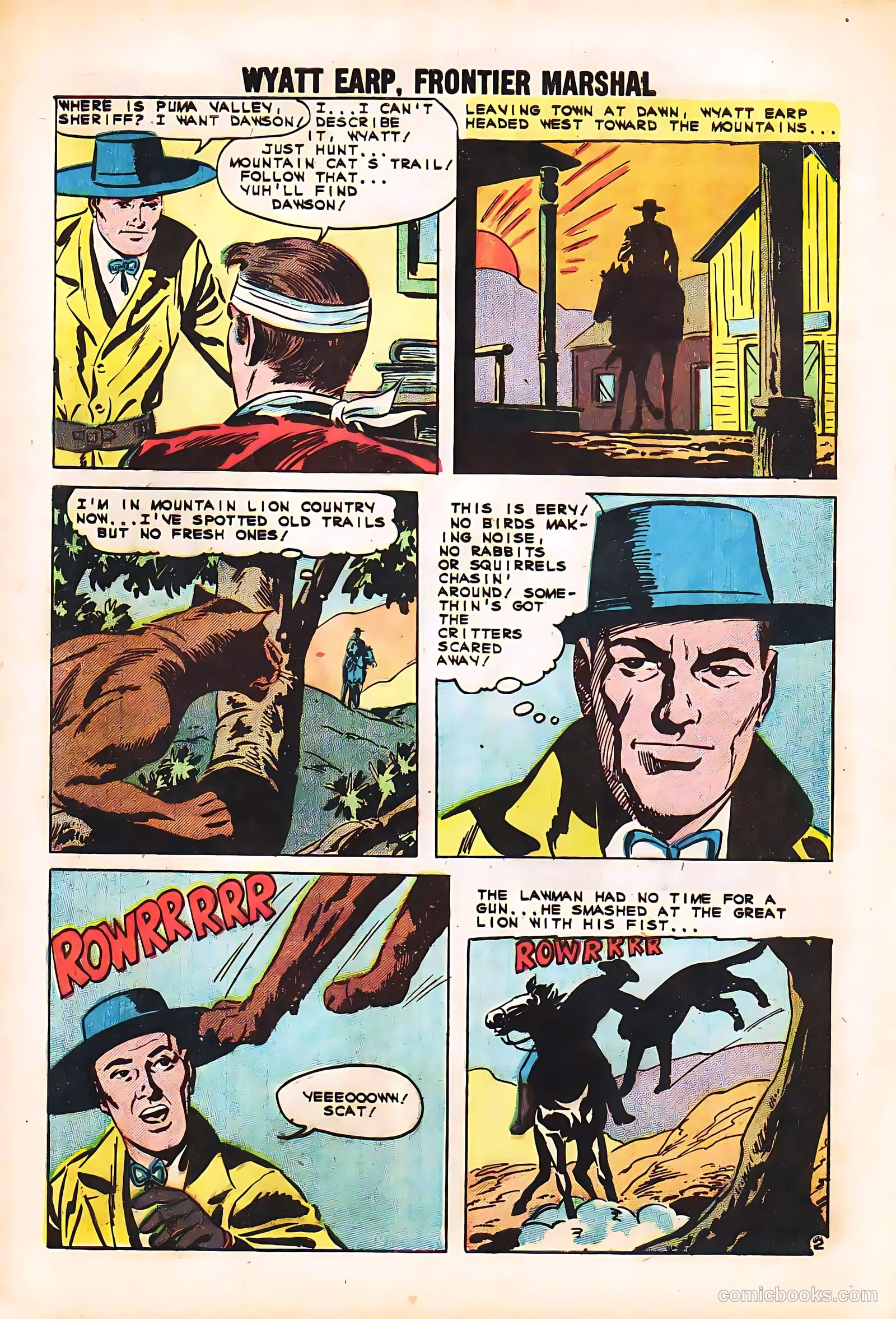 Wyatt Earp, Frontier Marshal #35 (1963, Charlton) — page 4 of 36