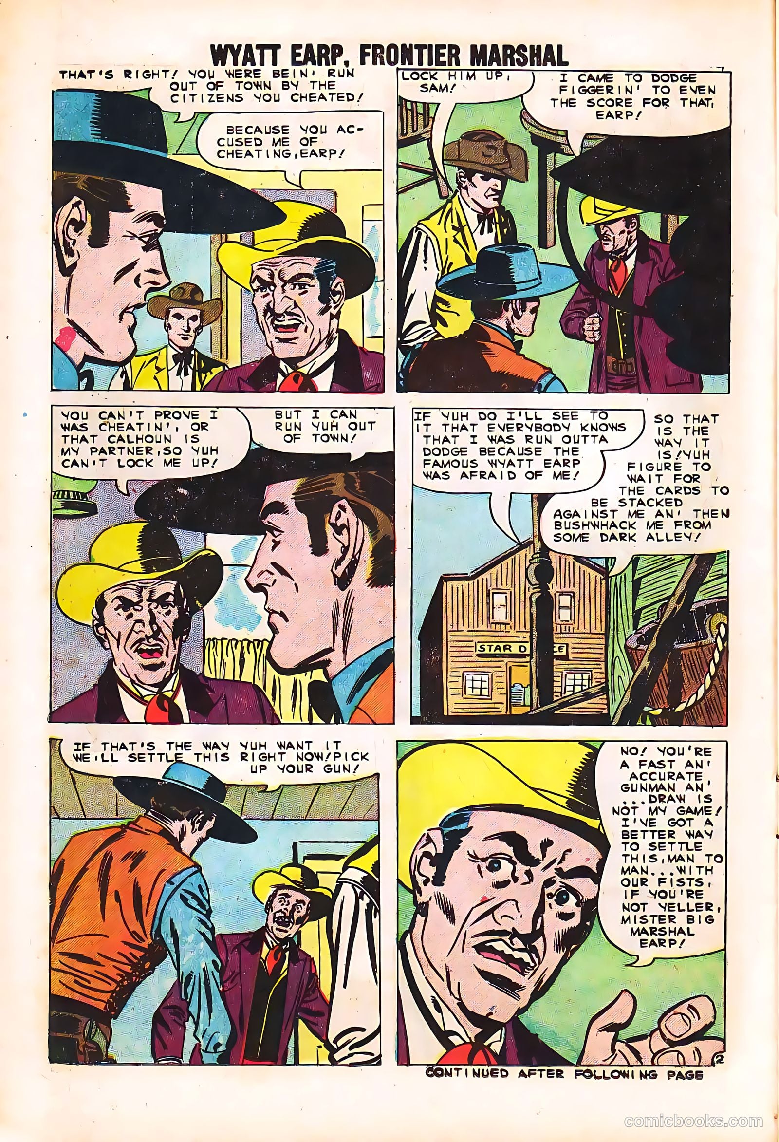 Wyatt Earp, Frontier Marshal #35 (1963, Charlton) — page 14 of 36