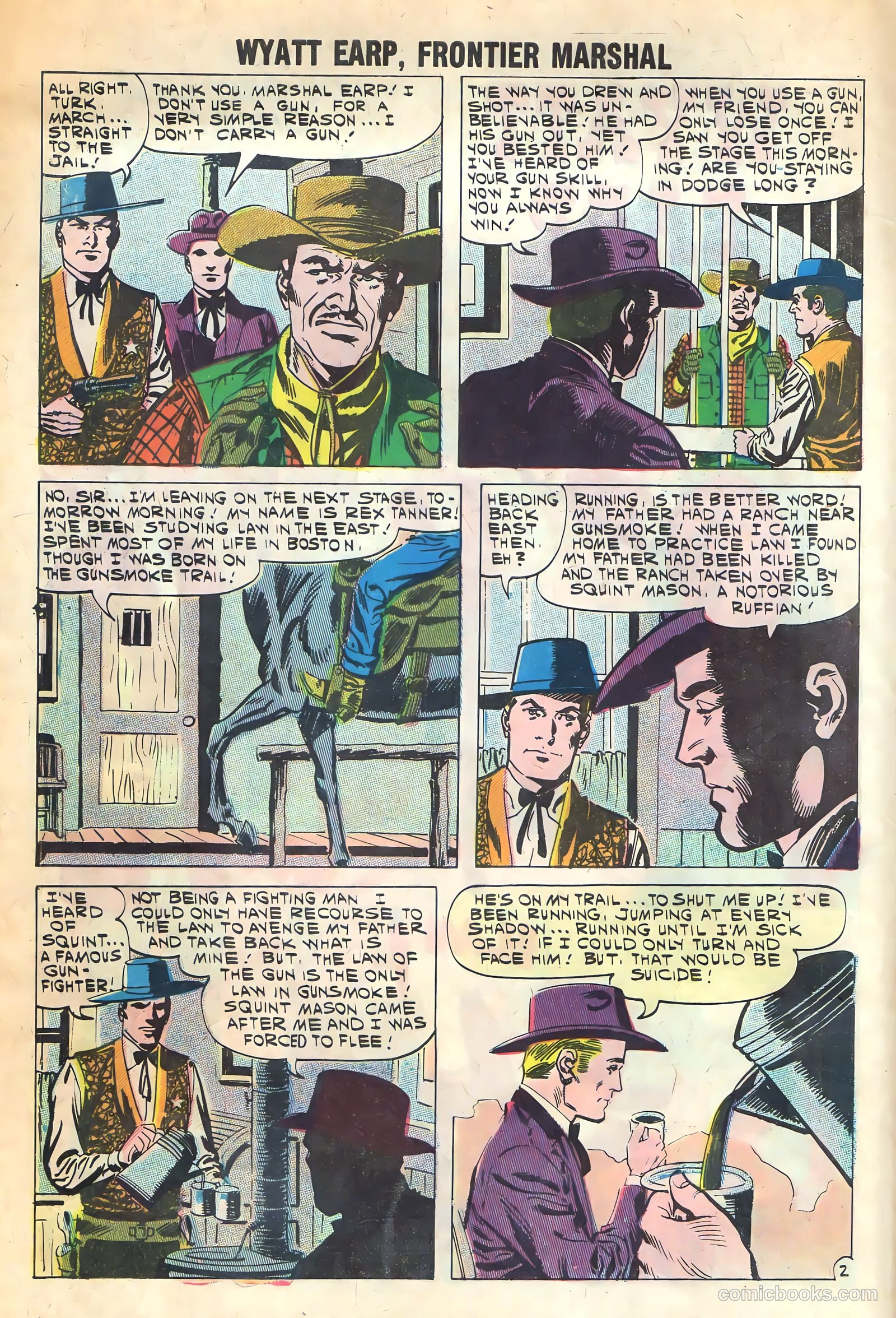 Wyatt Earp, Frontier Marshal #36 (1961) — page 4 of 36