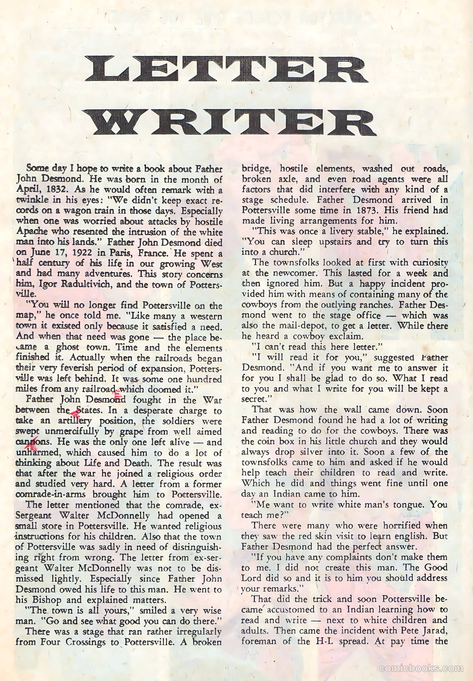 Wyatt Earp, Frontier Marshal #38 (1961) — page 26 of 36