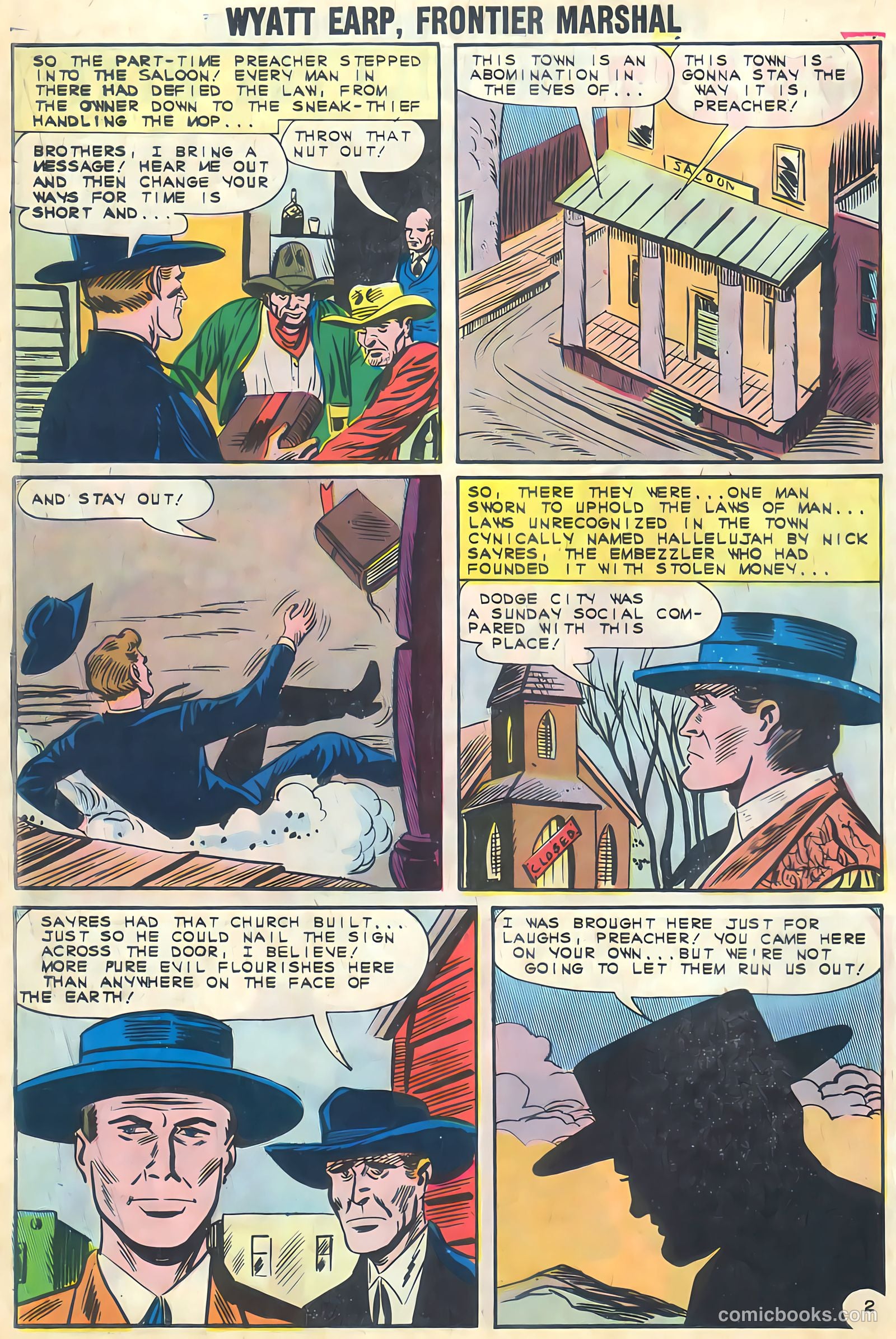 Wyatt Earp, Frontier Marshal #44 (1962, Charlton) — page 10 of 36