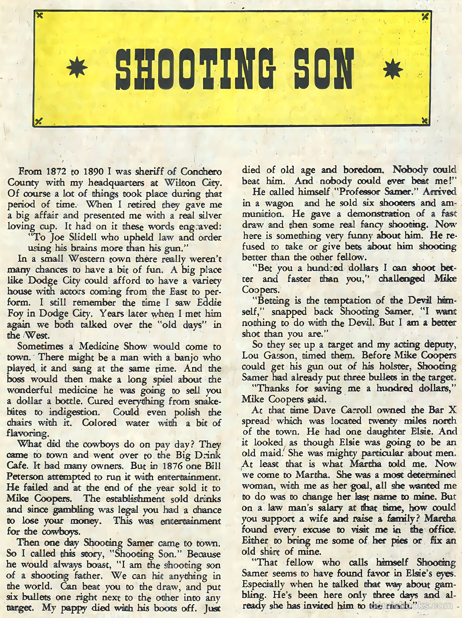 Wyatt Earp, Frontier Marshal #44 (1962, Charlton) — page 19 of 36
