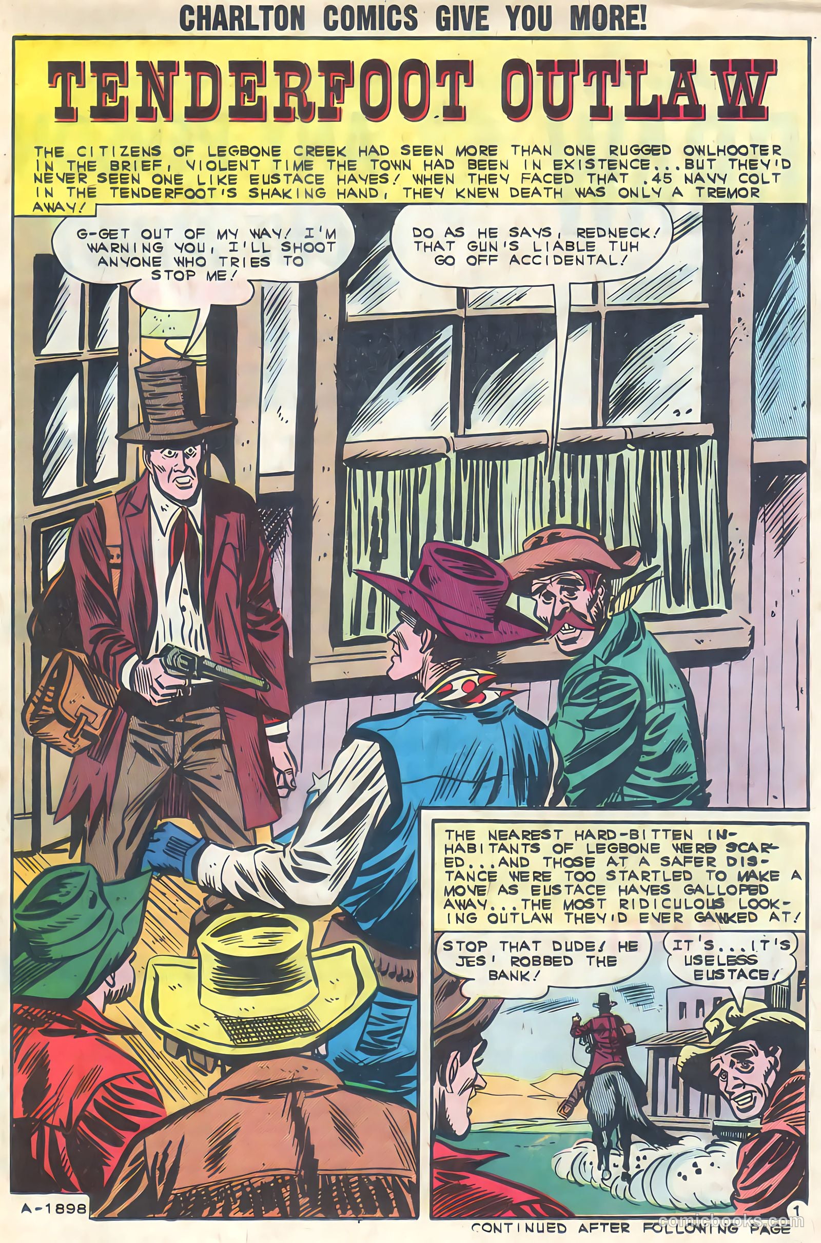 Wyatt Earp, Frontier Marshal #44 (1962, Charlton) — page 21 of 36