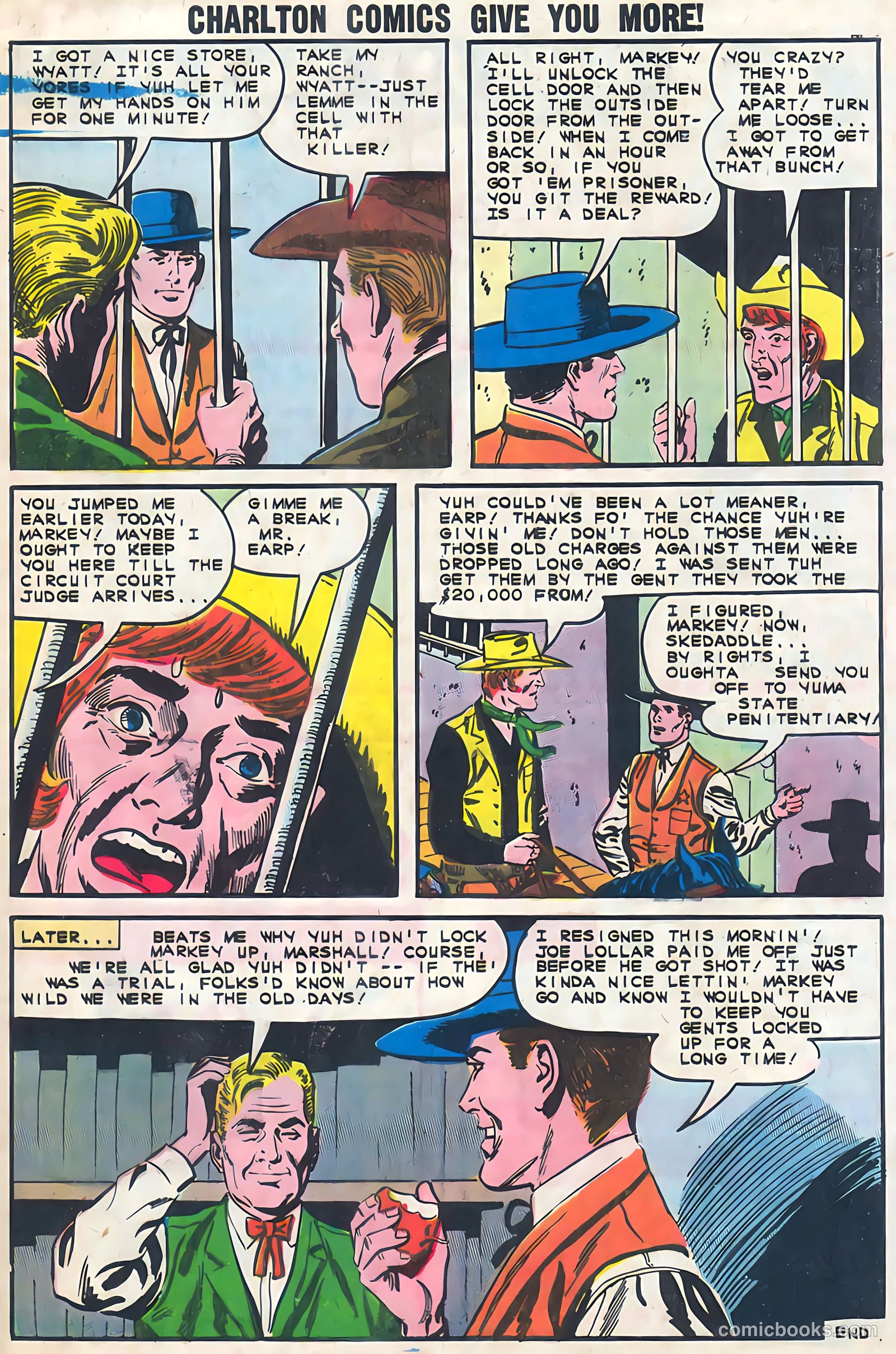 Wyatt Earp, Frontier Marshal #44 (1962, Charlton) — page 33 of 36