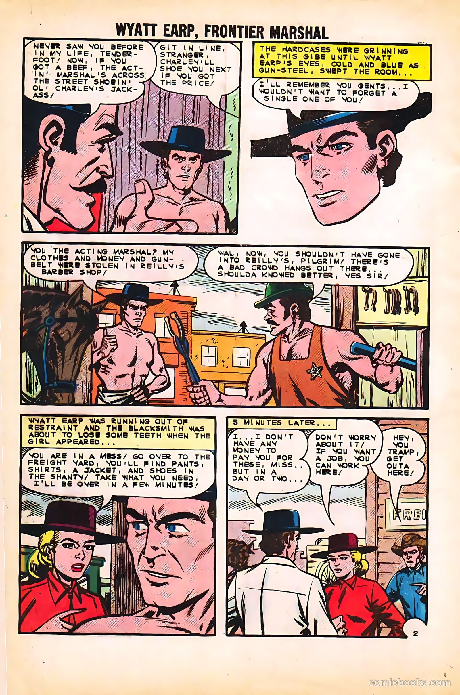 Wyatt Earp, Frontier Marshal #48 (1963, Charlton) — page 4 of 36