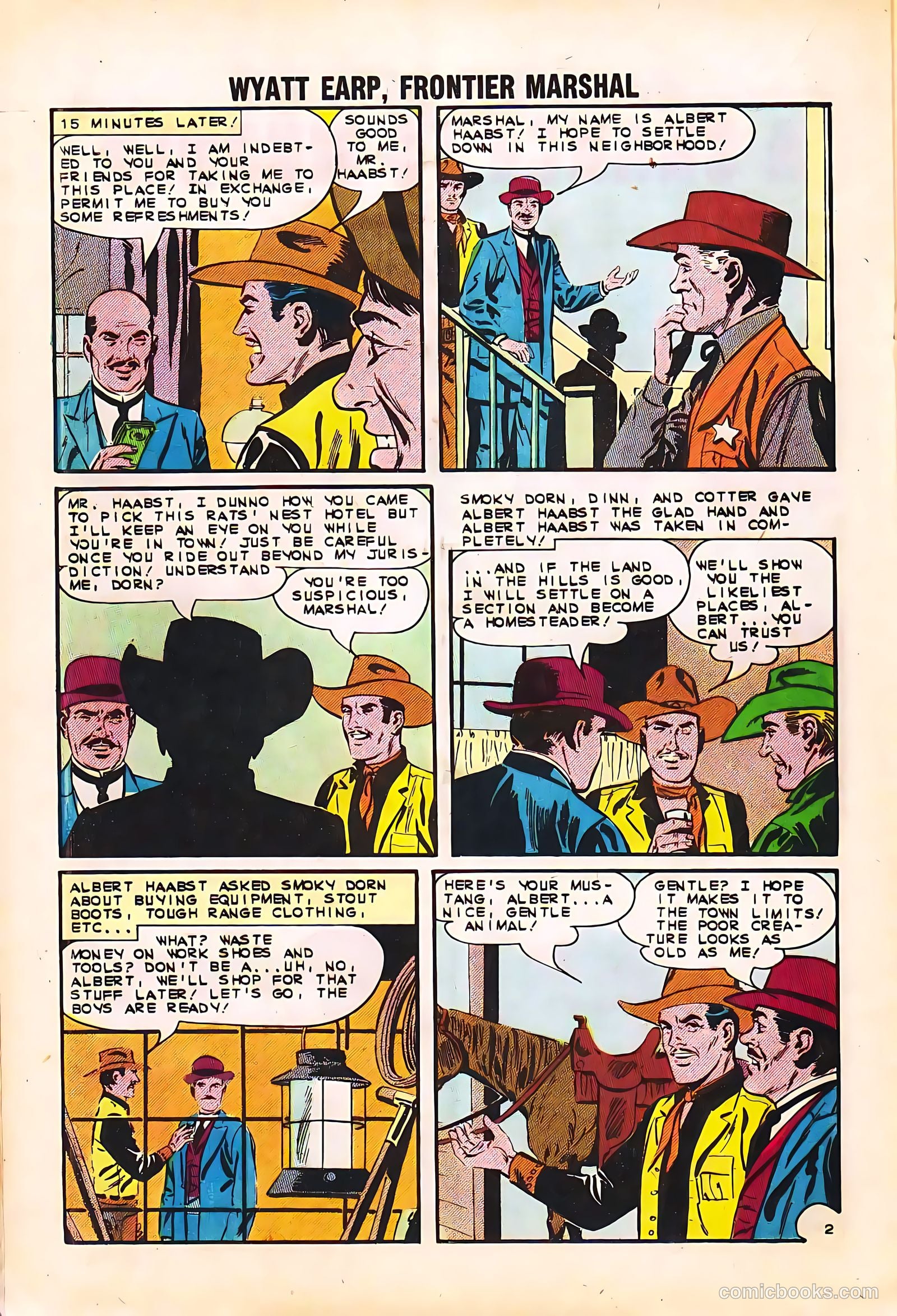 Wyatt Earp, Frontier Marshal #48 (1963, Charlton) — page 20 of 36
