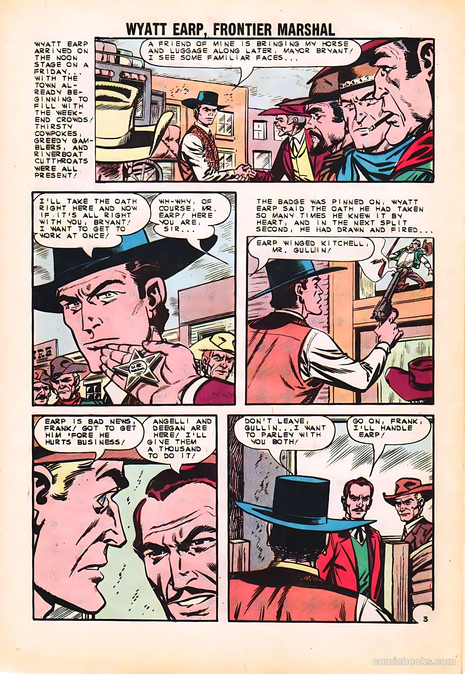 Wyatt Earp, Frontier Marshal #48 (1963, Charlton) — page 28 of 36