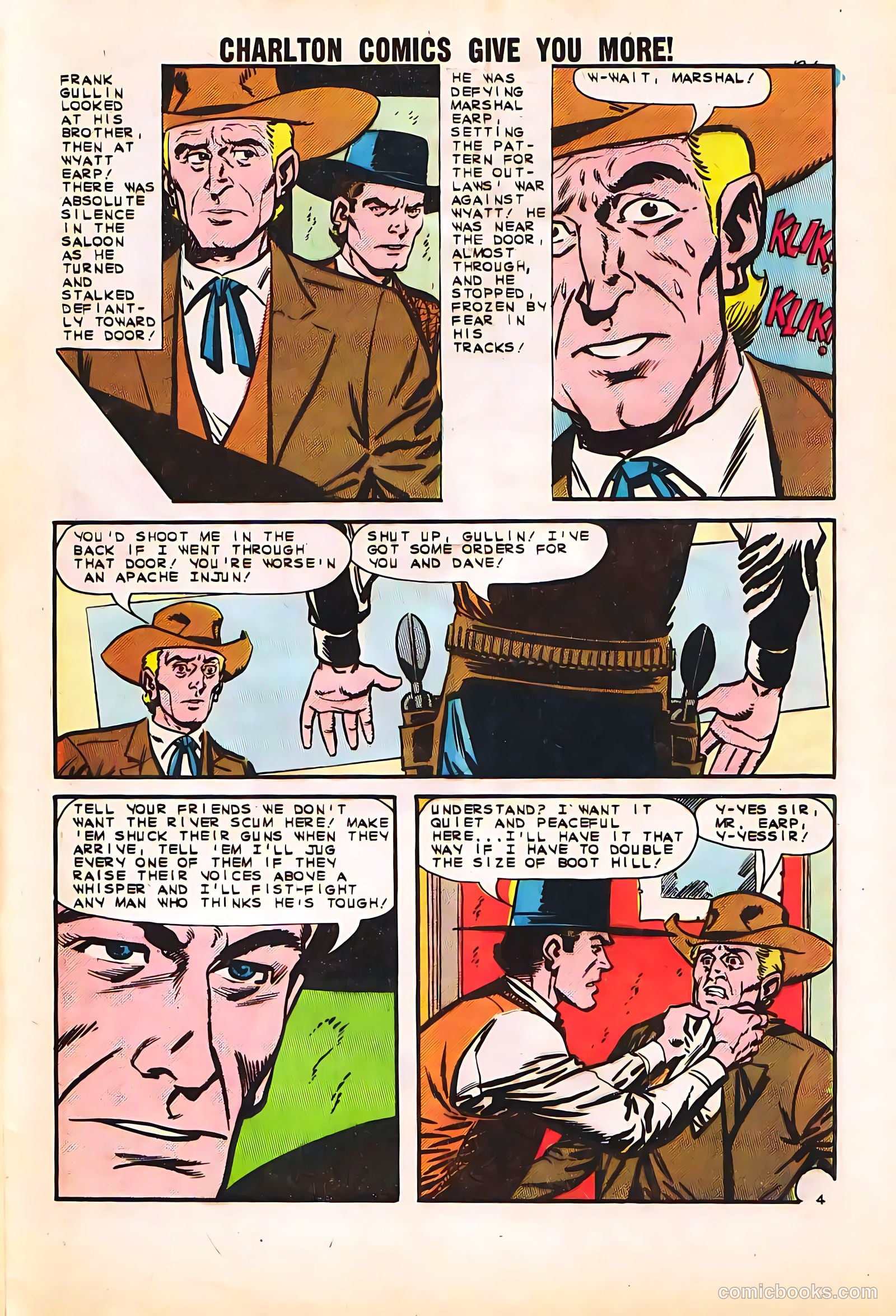 Wyatt Earp, Frontier Marshal #48 (1963, Charlton) — page 29 of 36