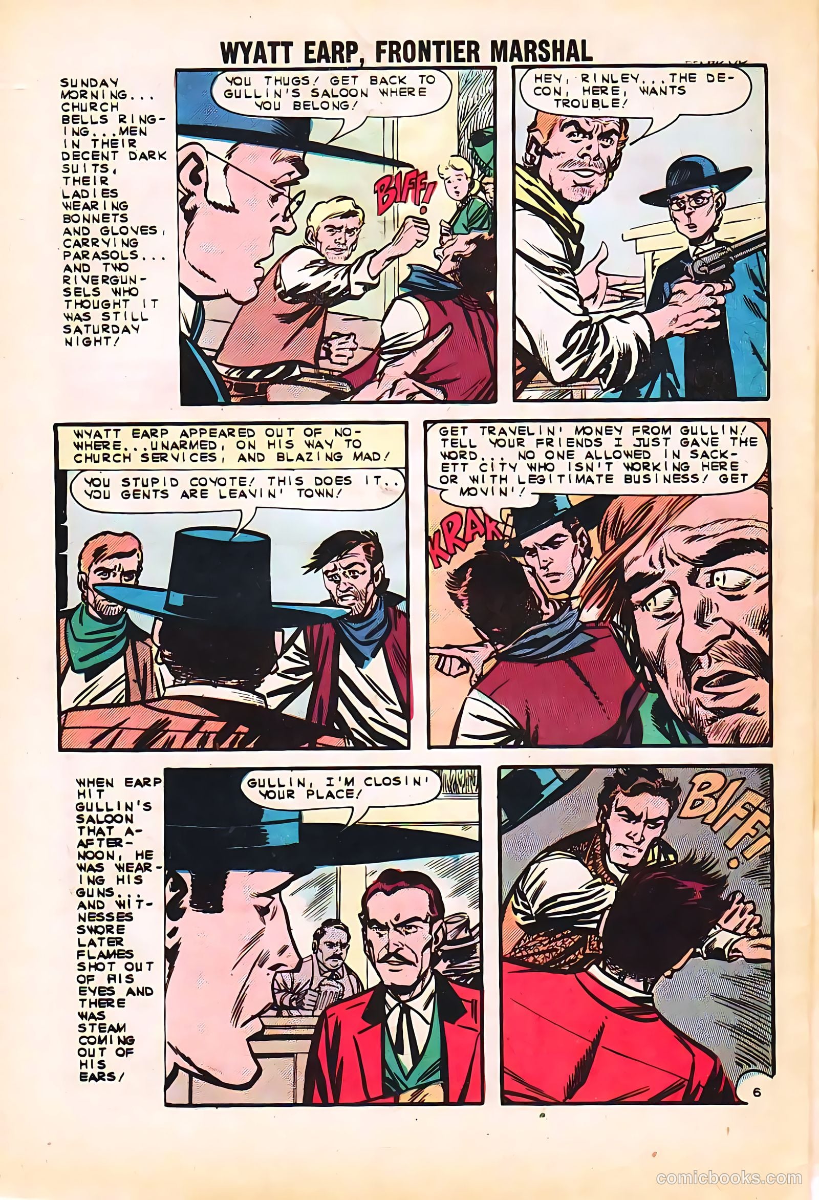 Wyatt Earp, Frontier Marshal #48 (1963, Charlton) — page 32 of 36