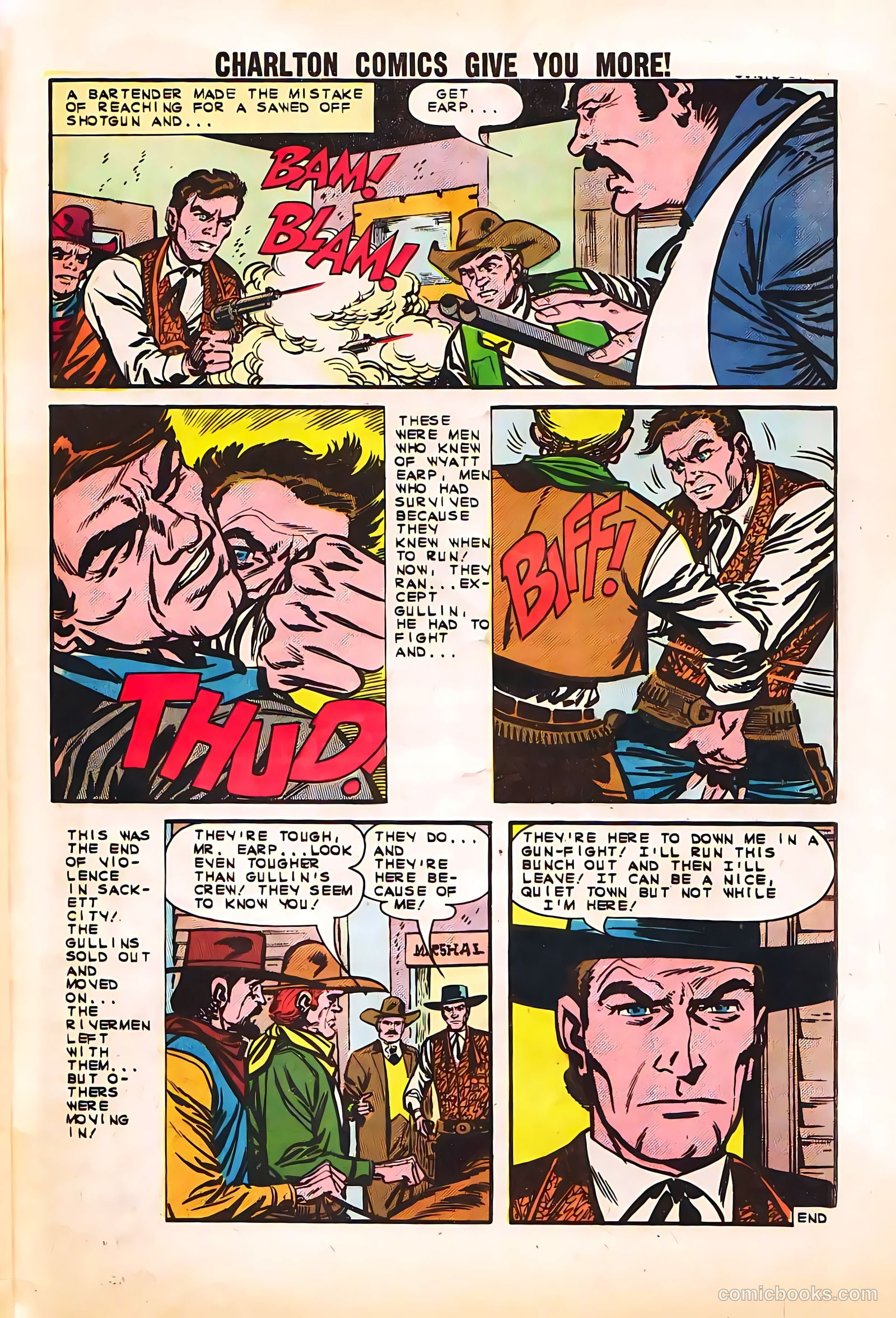 Wyatt Earp, Frontier Marshal #48 (1963, Charlton) — page 33 of 36